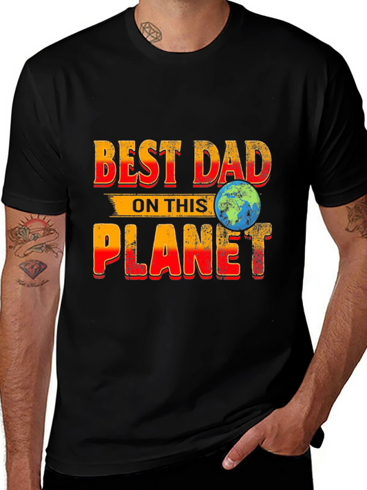 Best Dad On This Planet Graphic T-Shirt Fathers Day