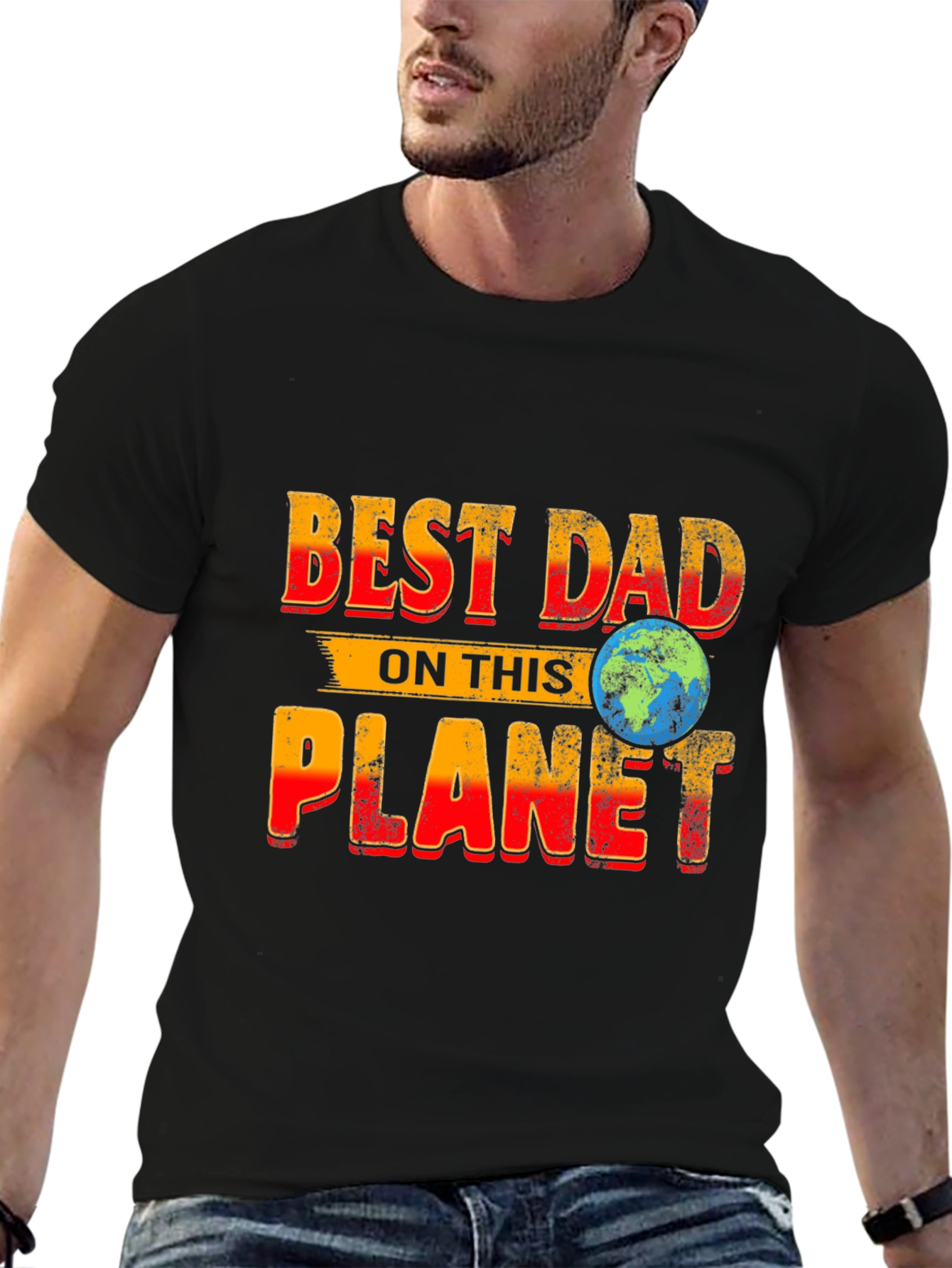Best Dad On This Planet Graphic T-Shirt Fathers Day