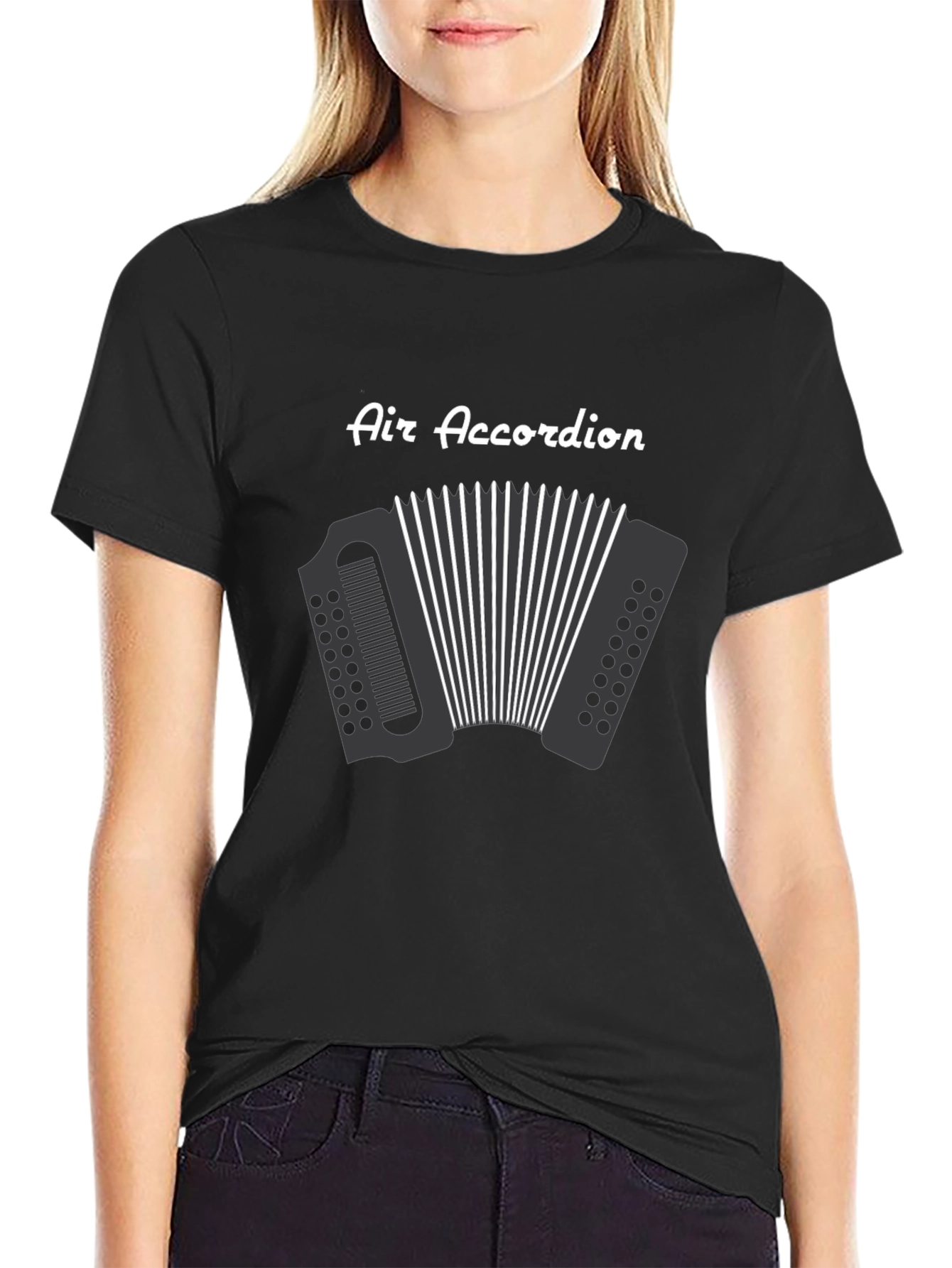 Air Accordion Black Graphic Tee