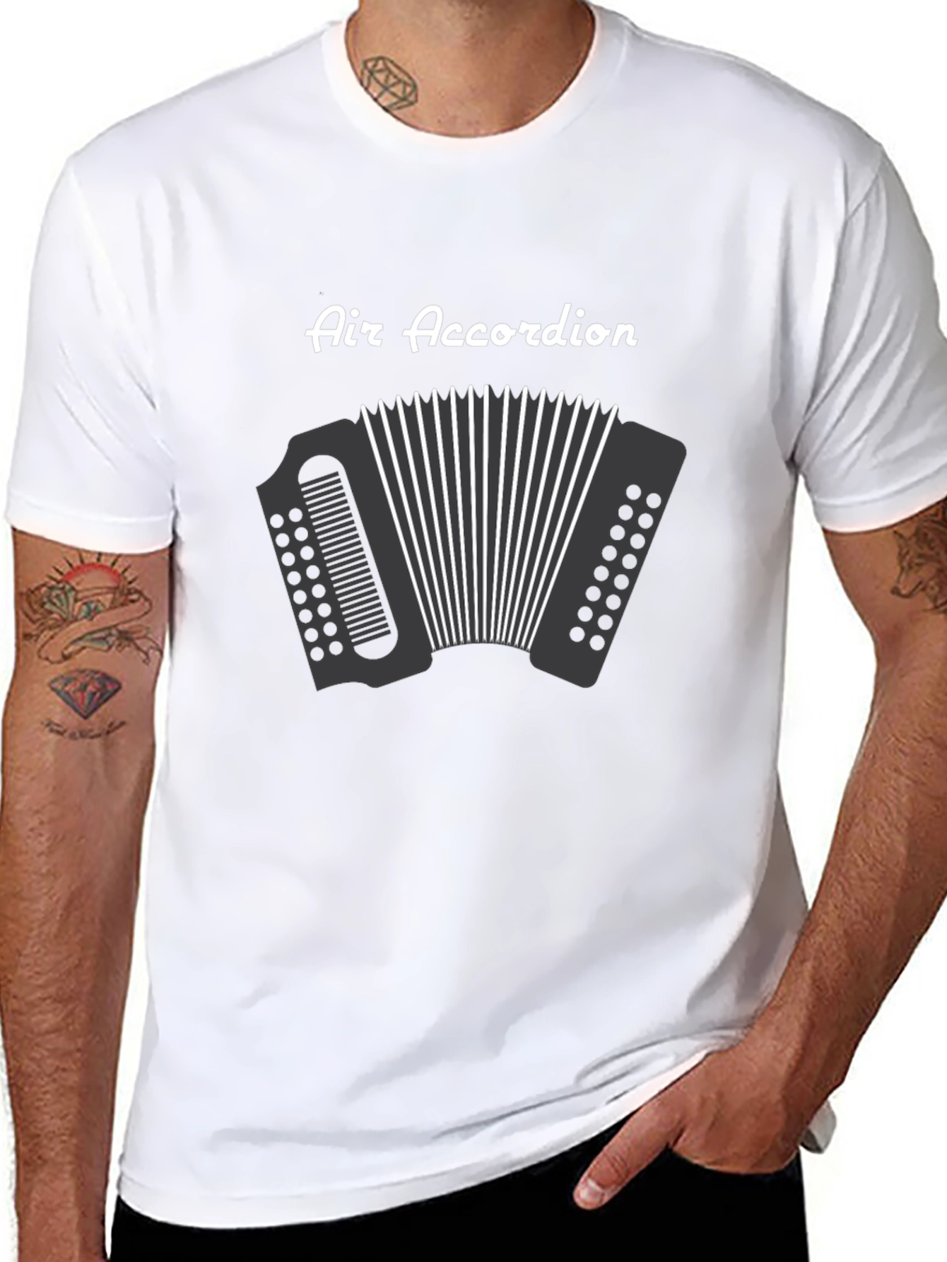 Air Accordion Black Graphic Tee