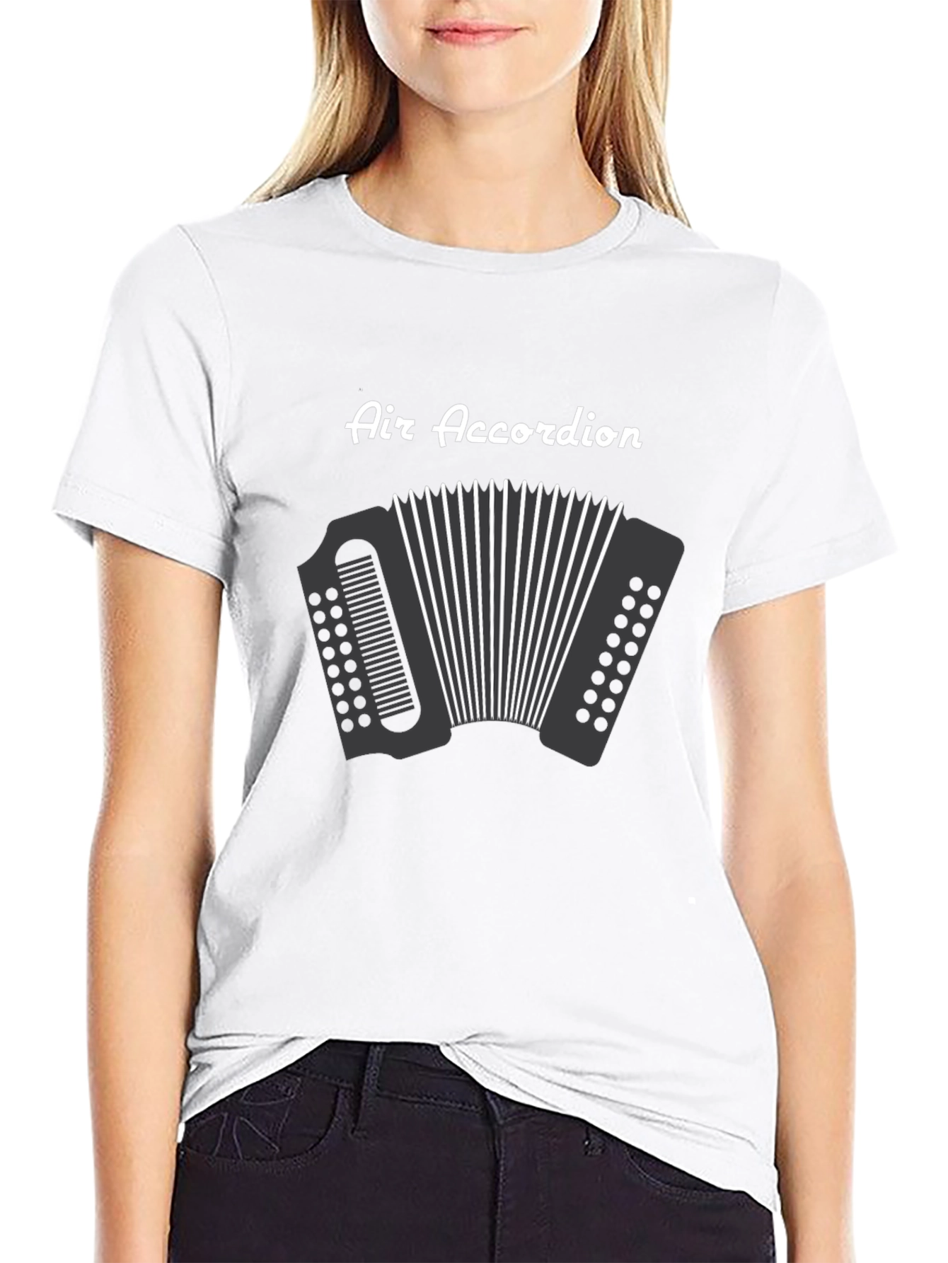 Air Accordion Black Graphic Tee