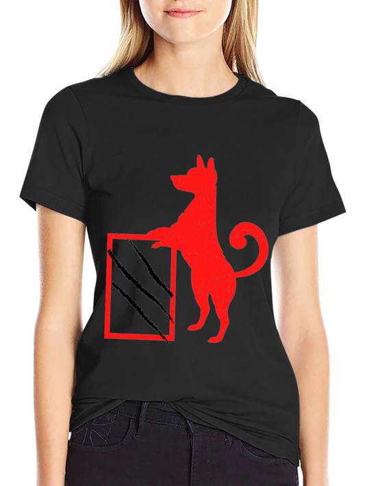 Dog Scratch Box Tee - Quirky Graphic T-Shirt