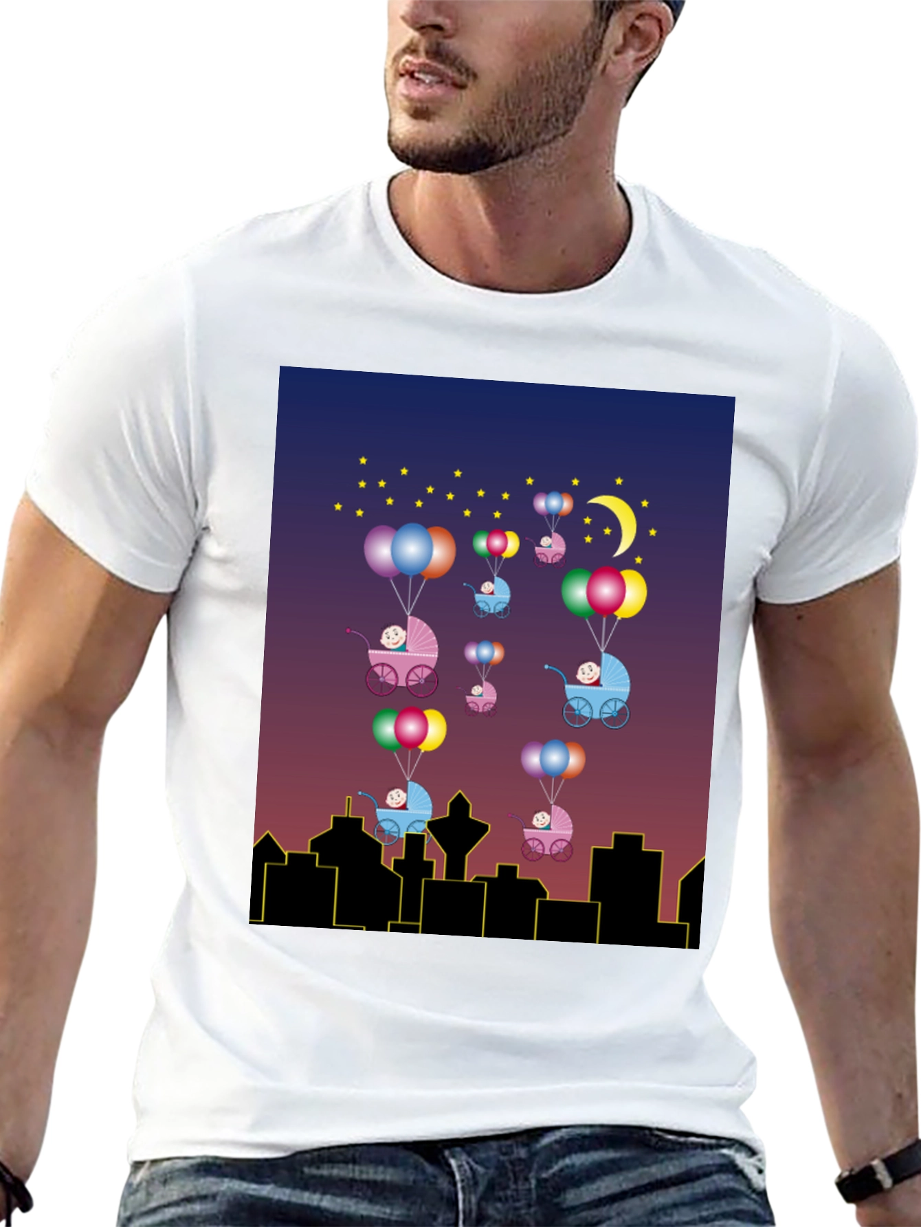 Novelty Baby Balloon Ride T-Shirt