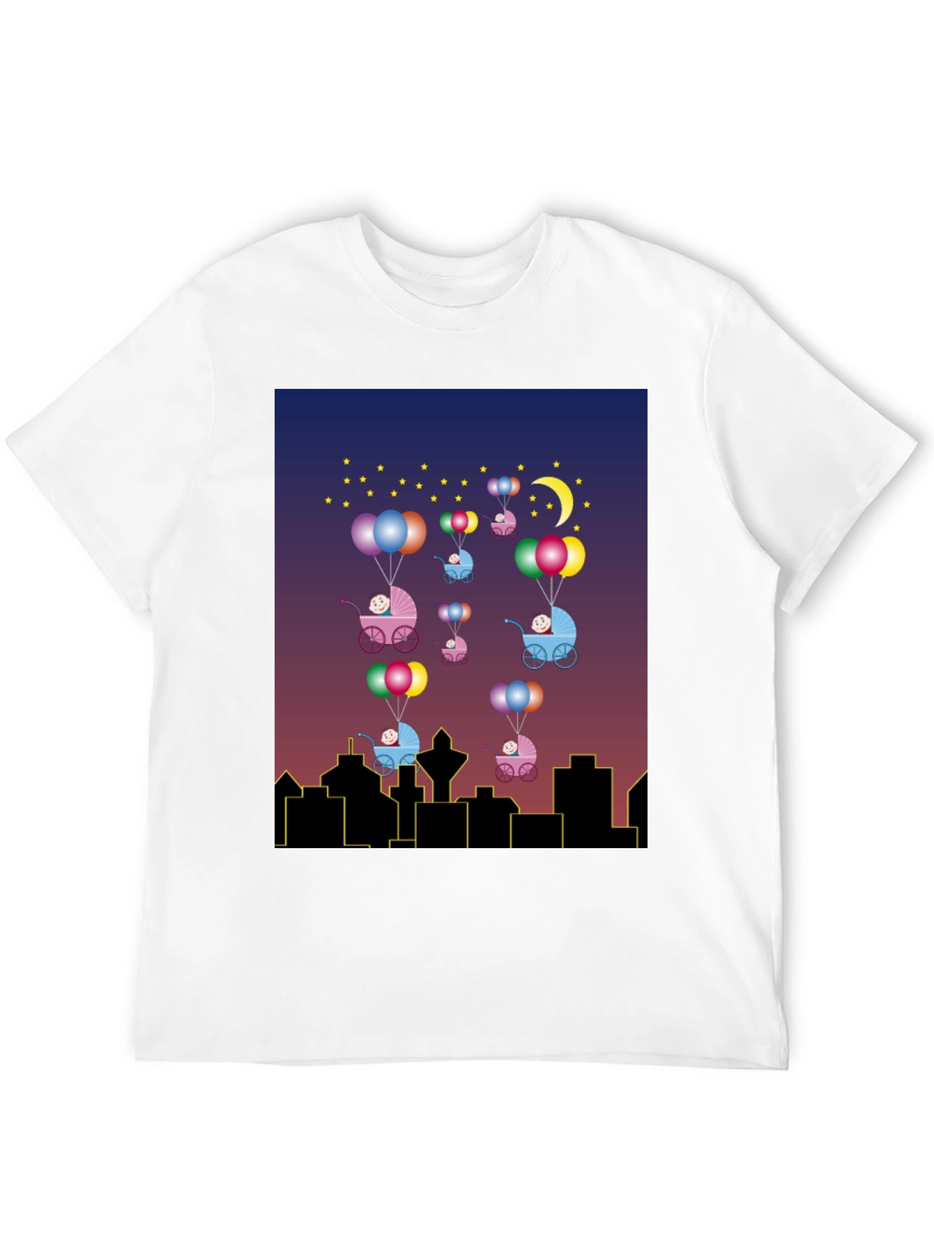 Novelty Baby Balloon Ride T-Shirt