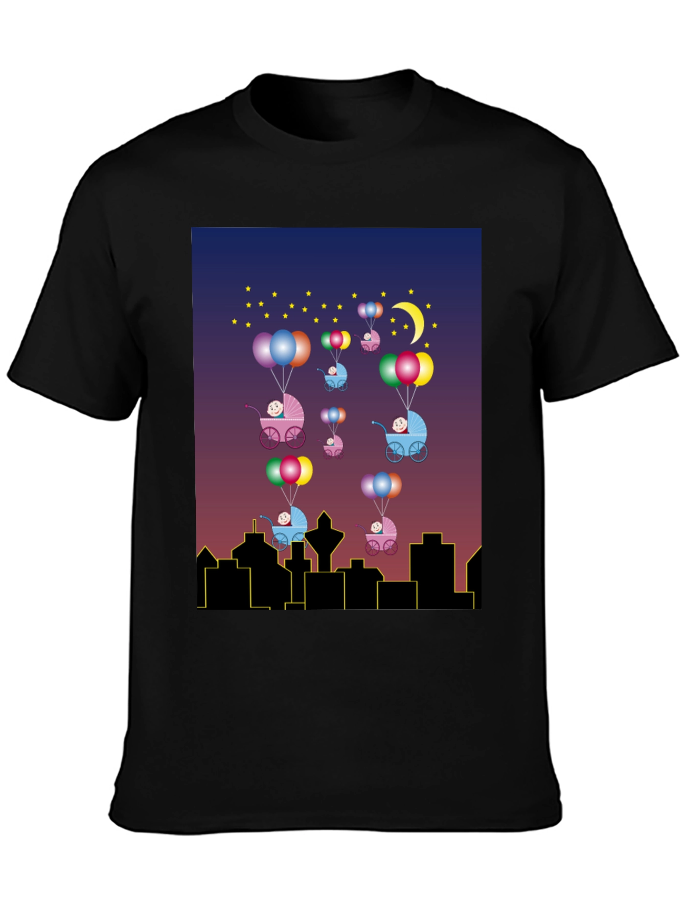 Novelty Baby Balloon Ride T-Shirt