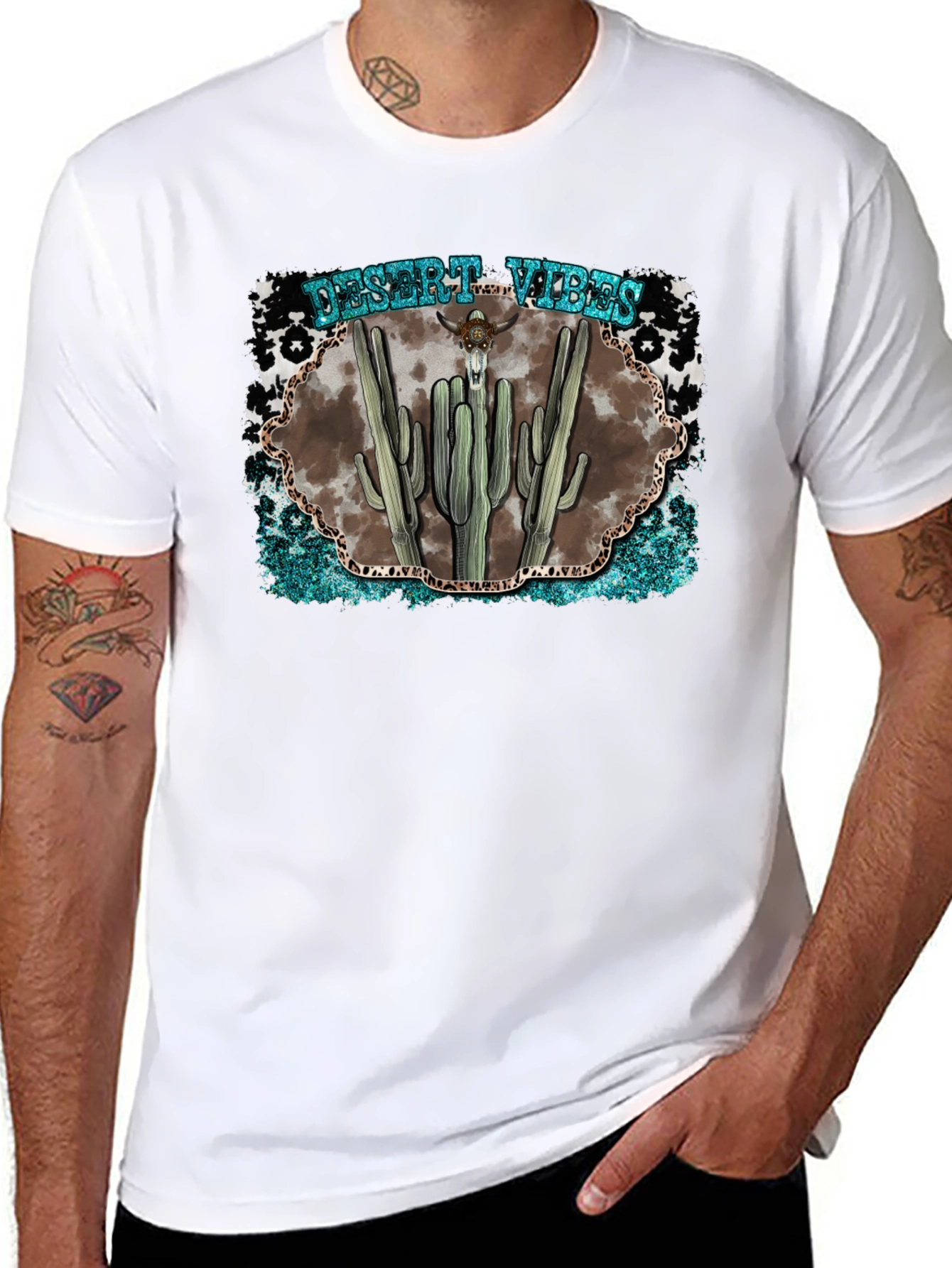 Desert Vibes Graphic Tee - Western Style