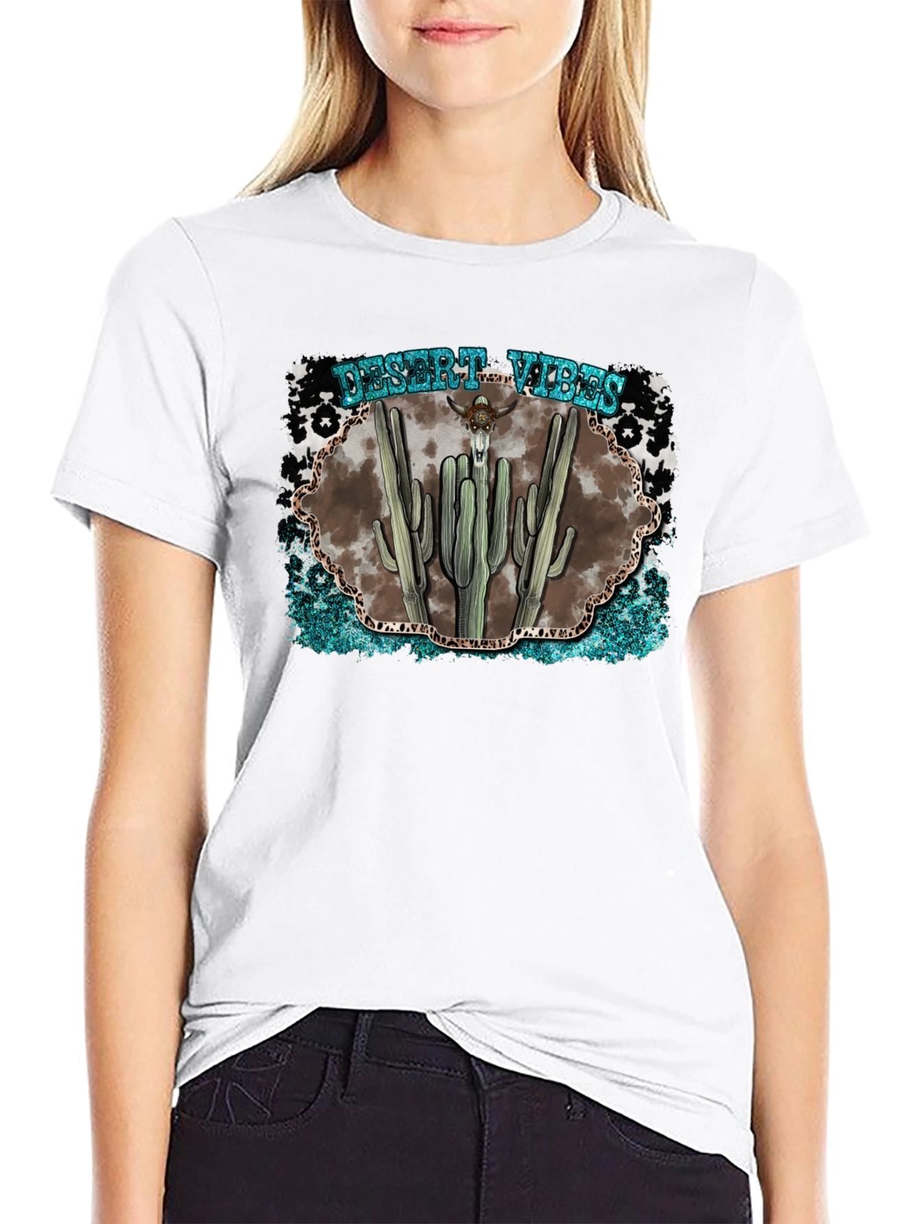 Desert Vibes Graphic Tee - Western Style