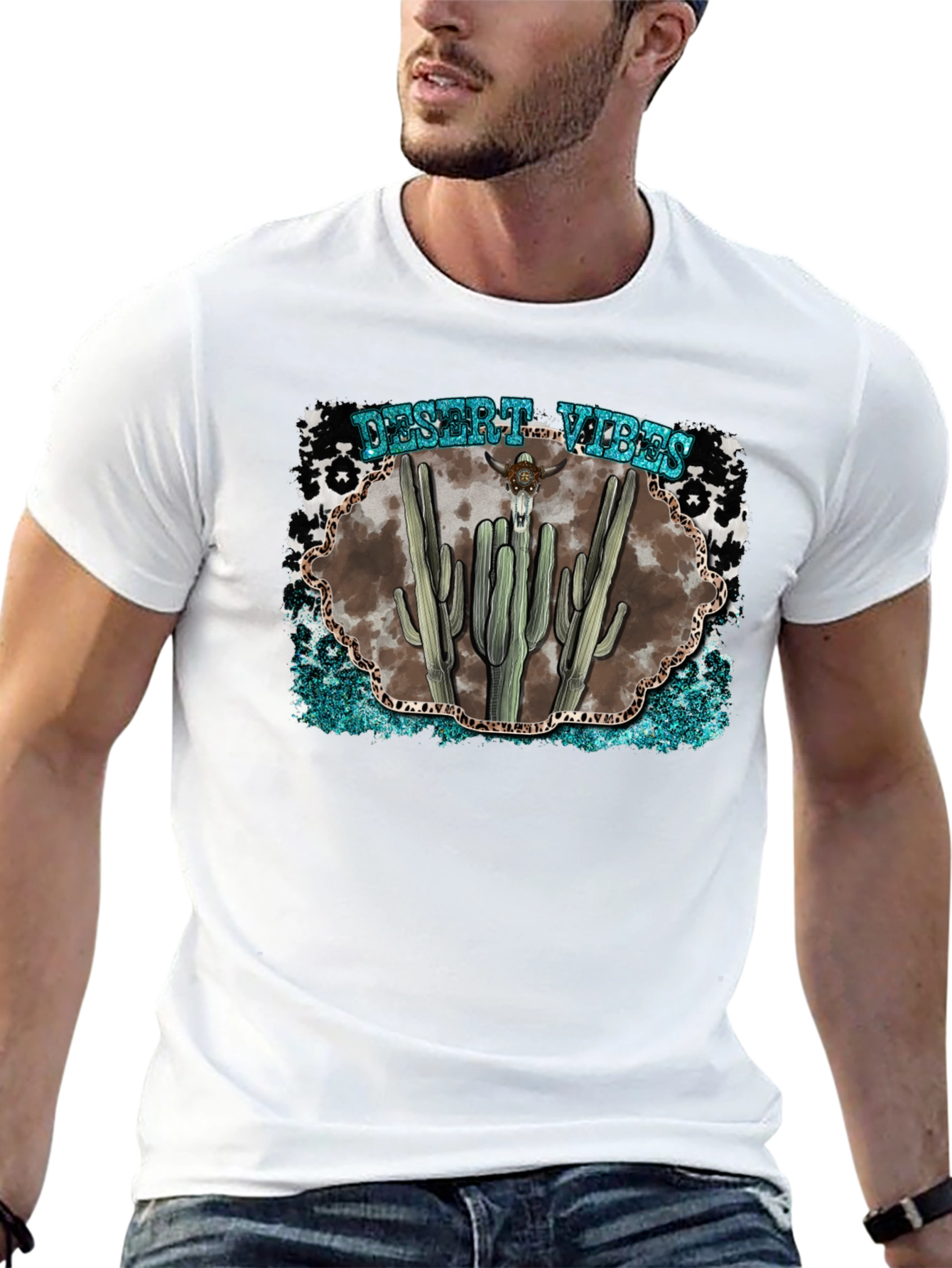 Desert Vibes Graphic Tee - Western Style