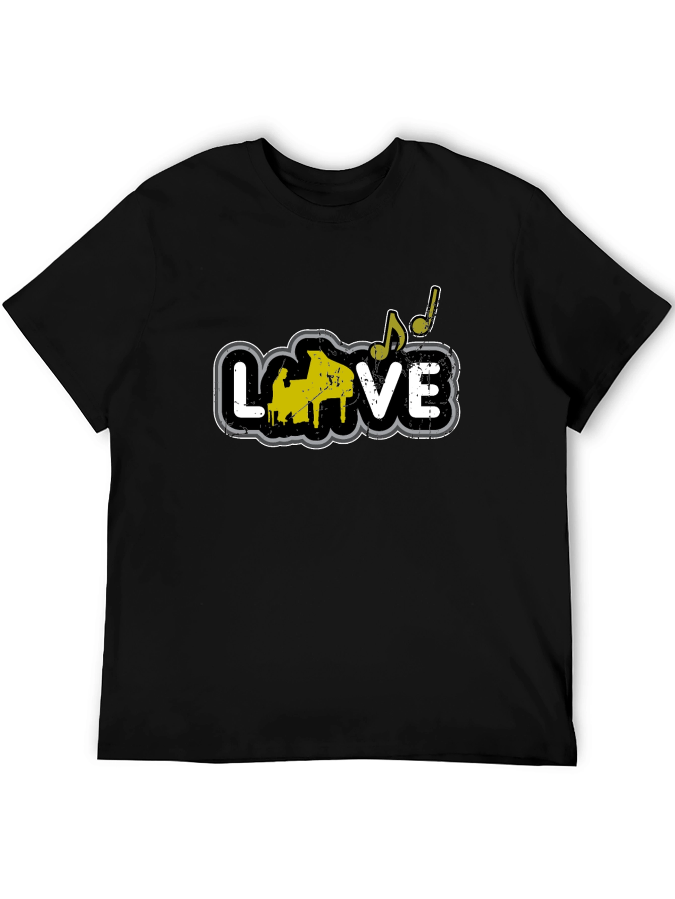 Piano Love T-Shirt - Musical Note Tee