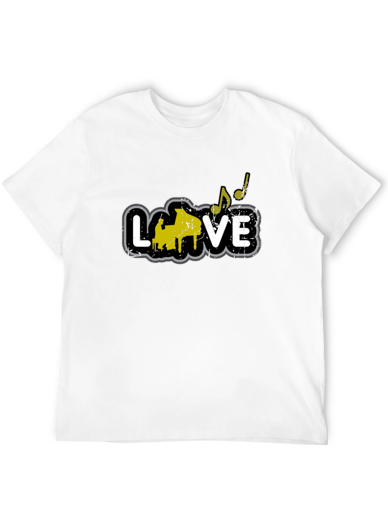 Piano Love T-Shirt - Musical Note Tee