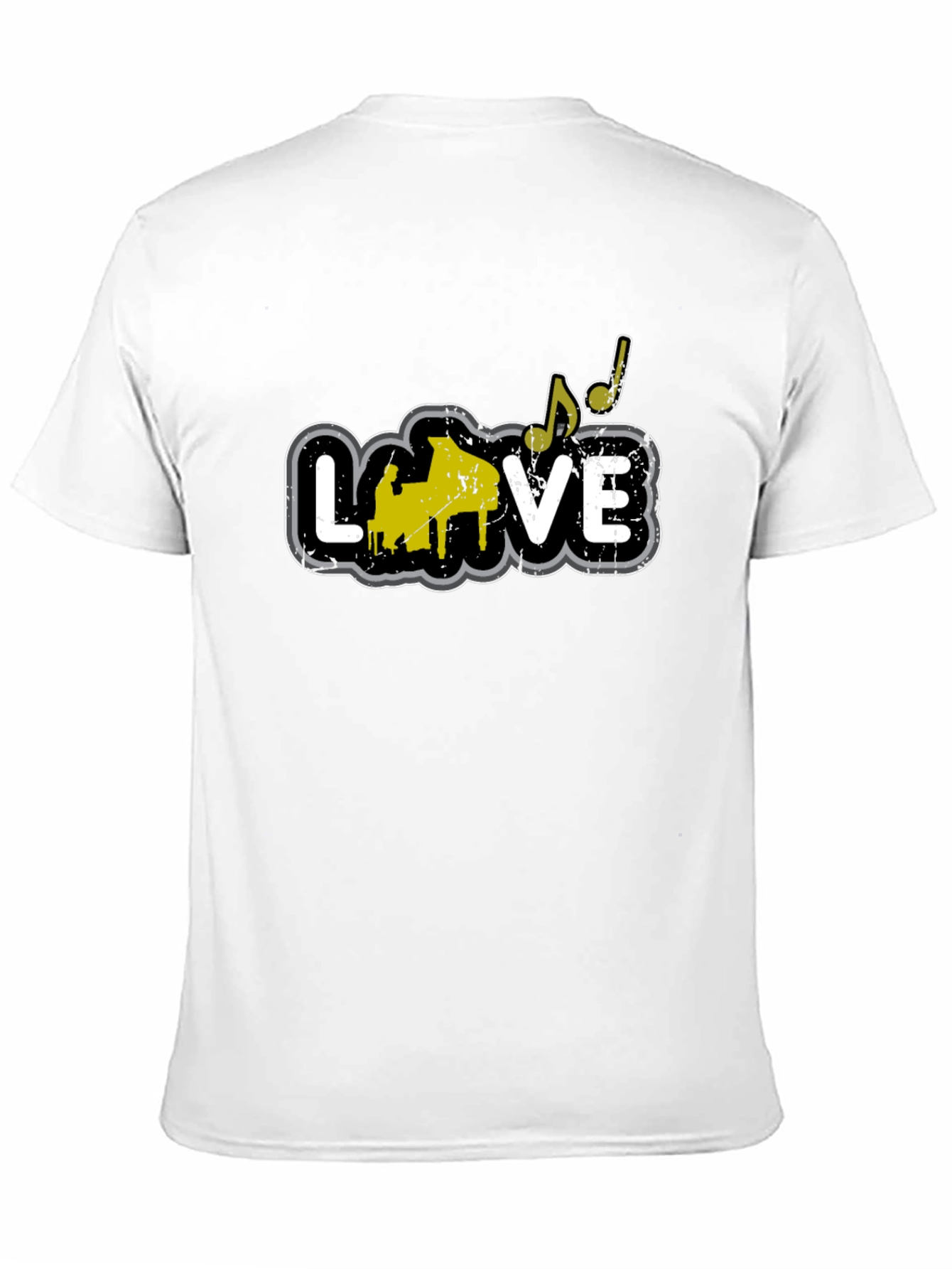 Piano Love T-Shirt - Musical Note Tee