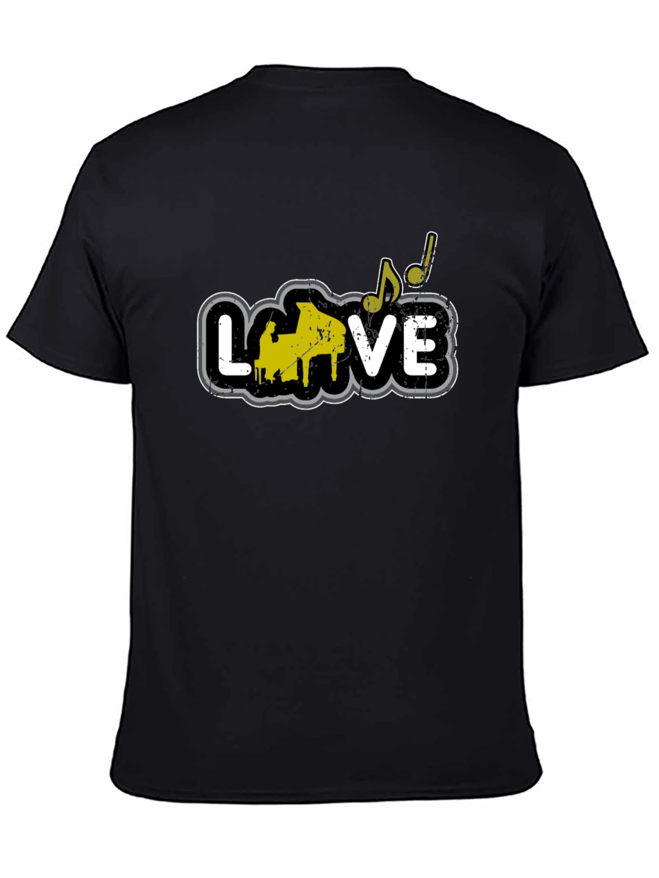 Piano Love T-Shirt - Musical Note Tee