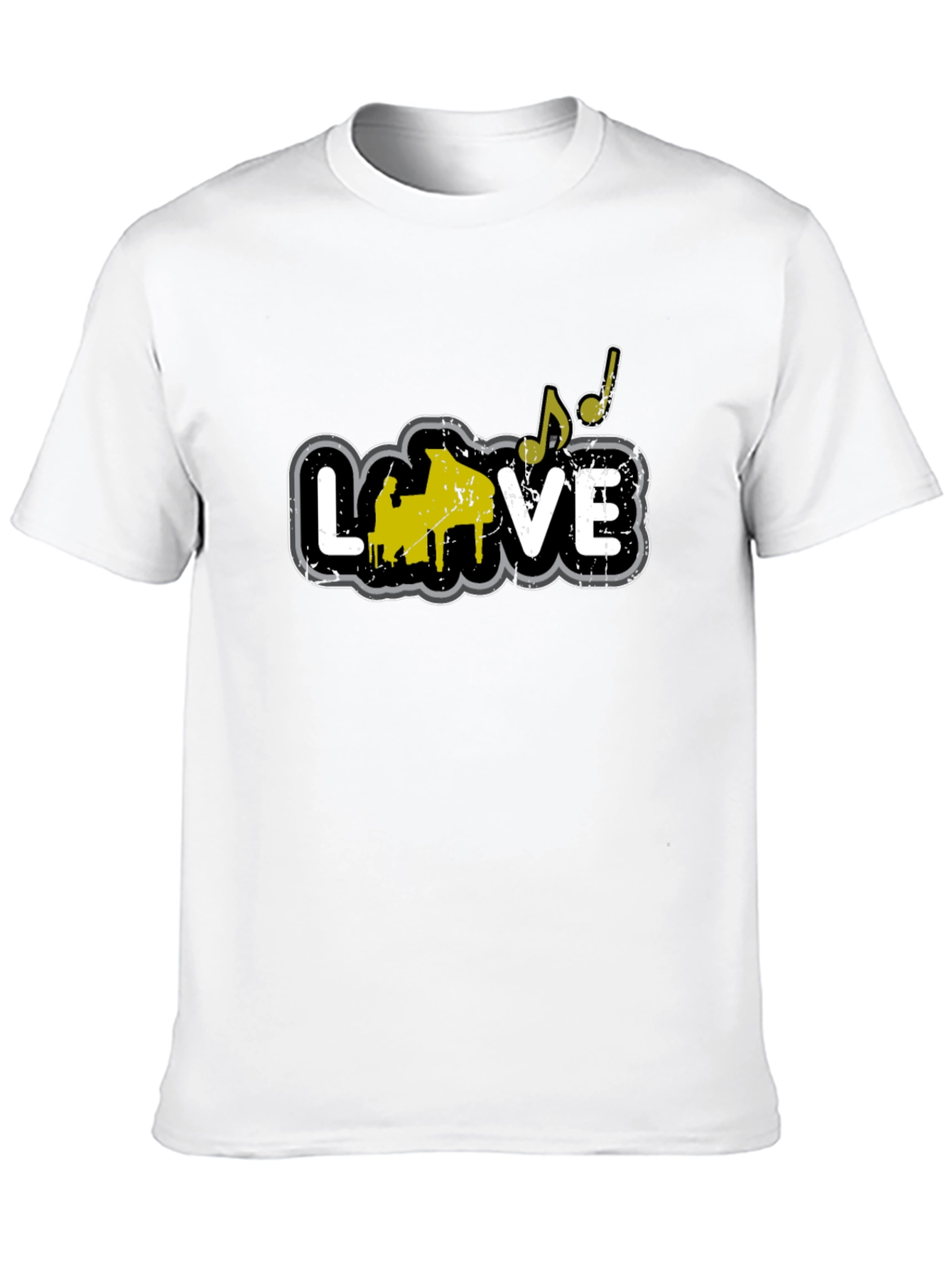 Piano Love T-Shirt - Musical Note Tee