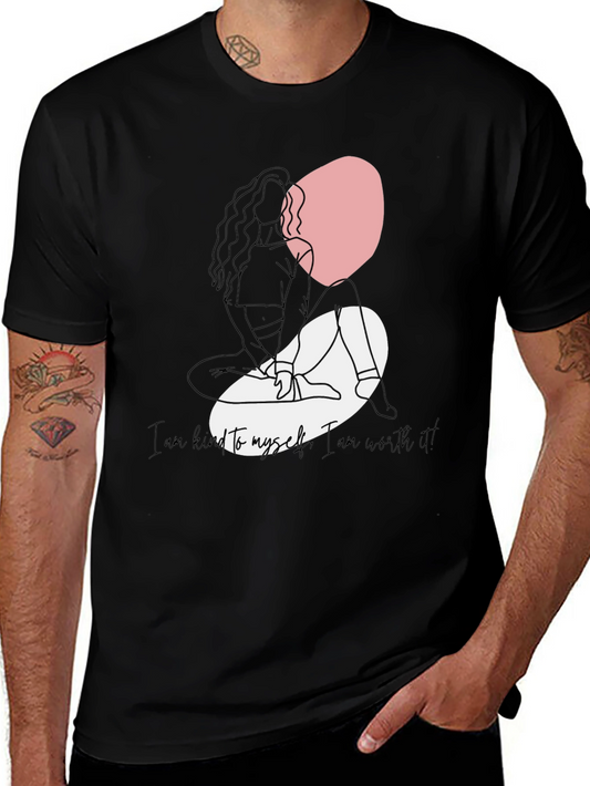 Kind to Myself Tee - Black Graphic T-Shirt