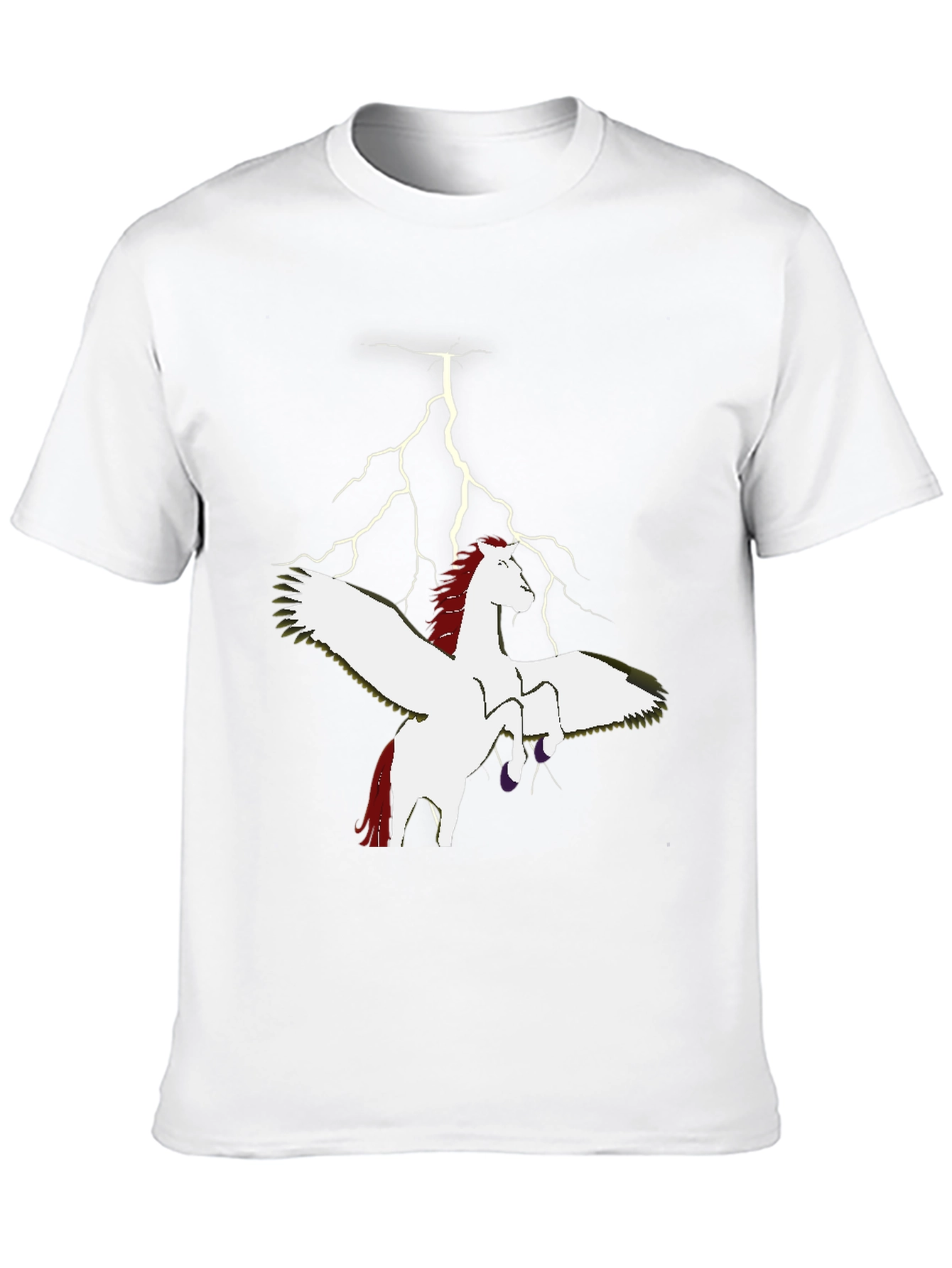 Pegasus Lightning Bolt Graphic T-Shirt