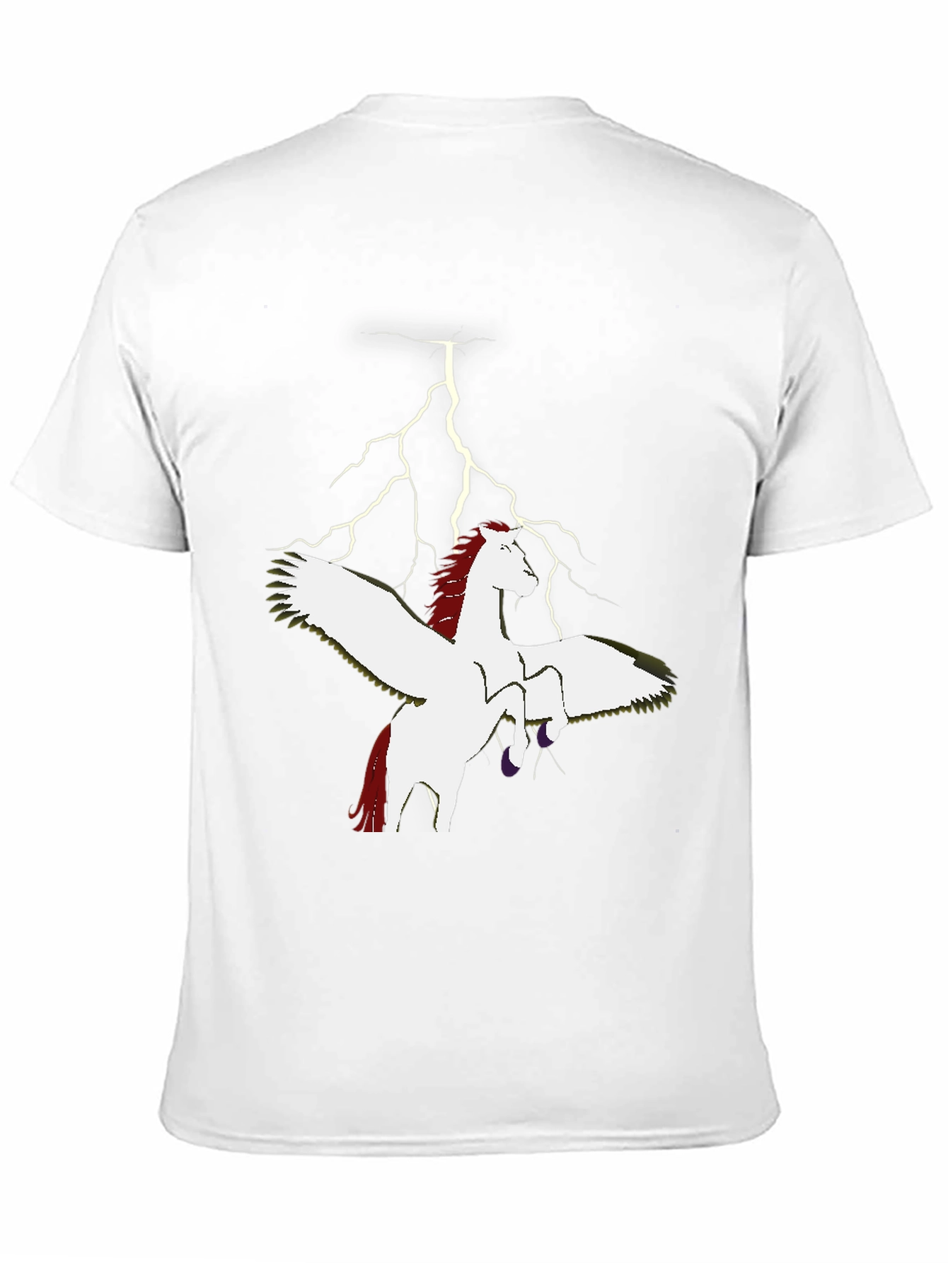 Pegasus Lightning Bolt Graphic T-Shirt