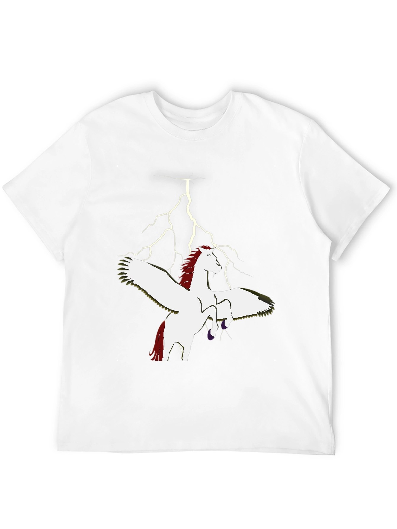 Pegasus Lightning Bolt Graphic T-Shirt