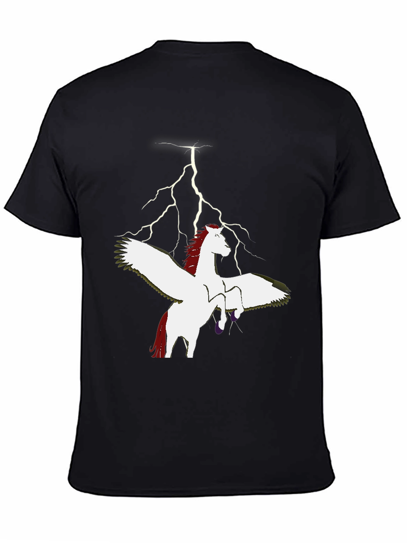 Pegasus Lightning Bolt Graphic T-Shirt