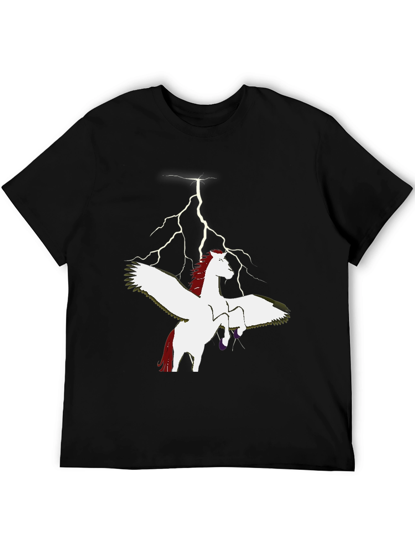 Pegasus Lightning Bolt Graphic T-Shirt