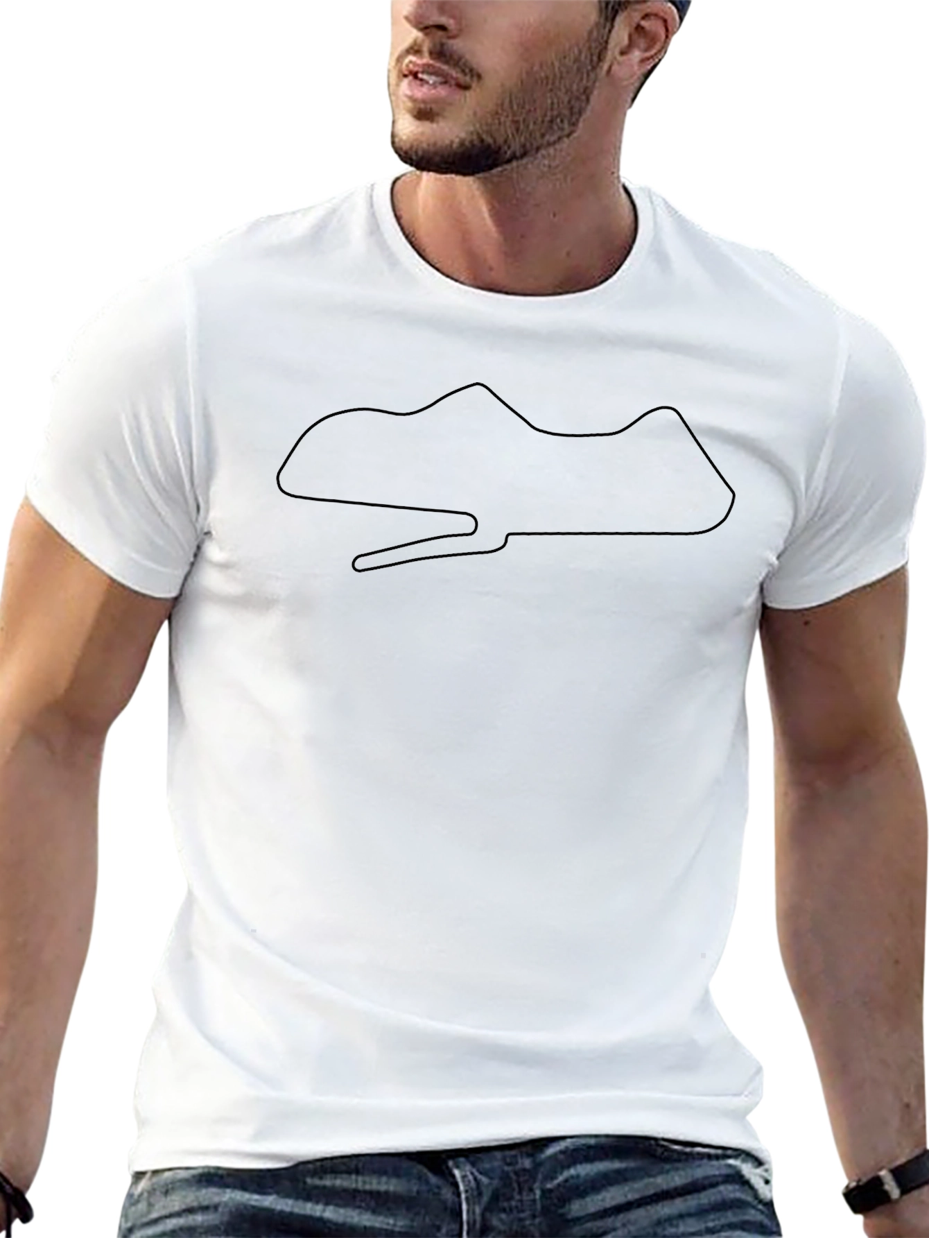 Mens Black Circuit Map T-Shirt
