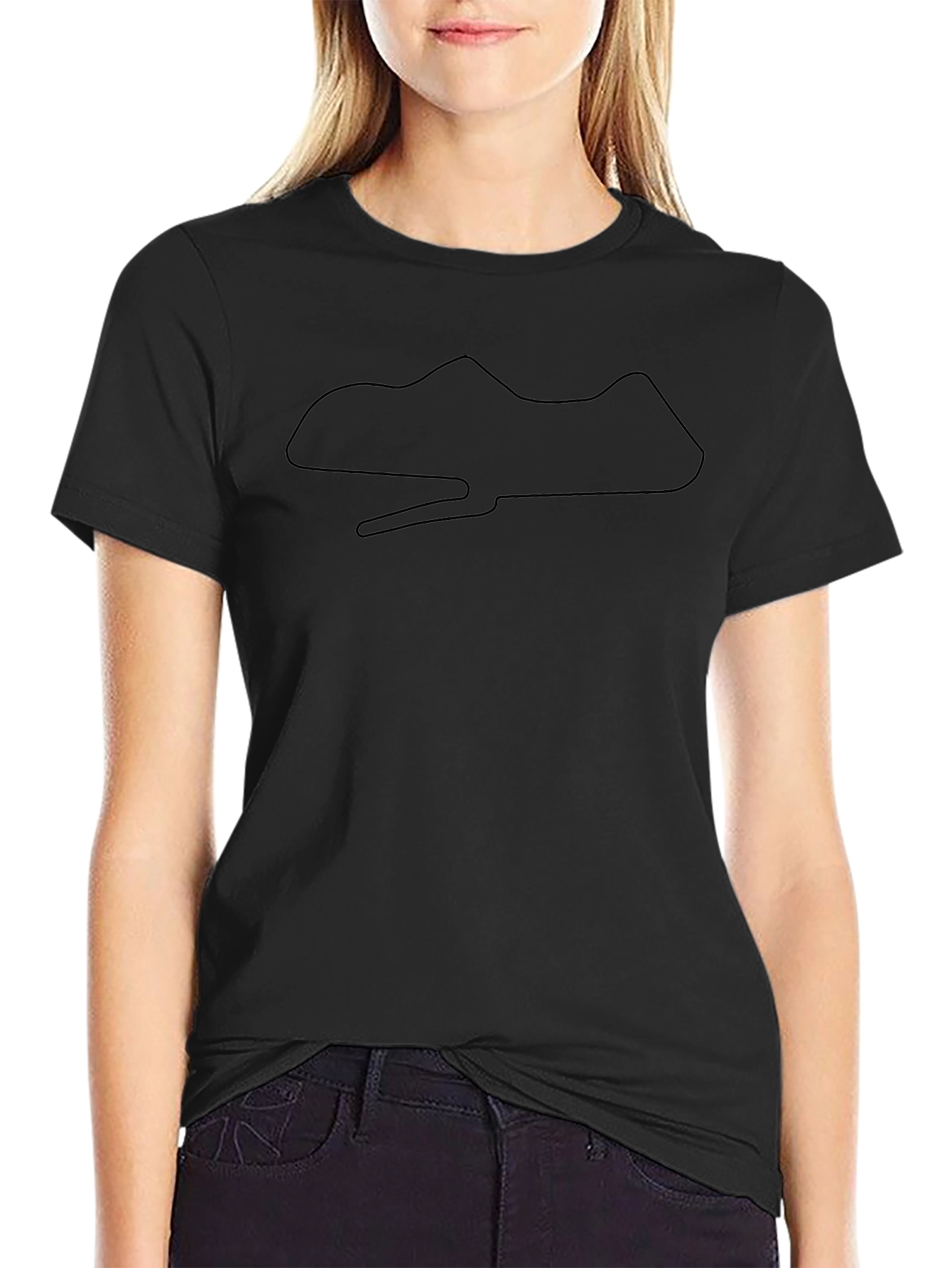 Mens Black Circuit Map T-Shirt