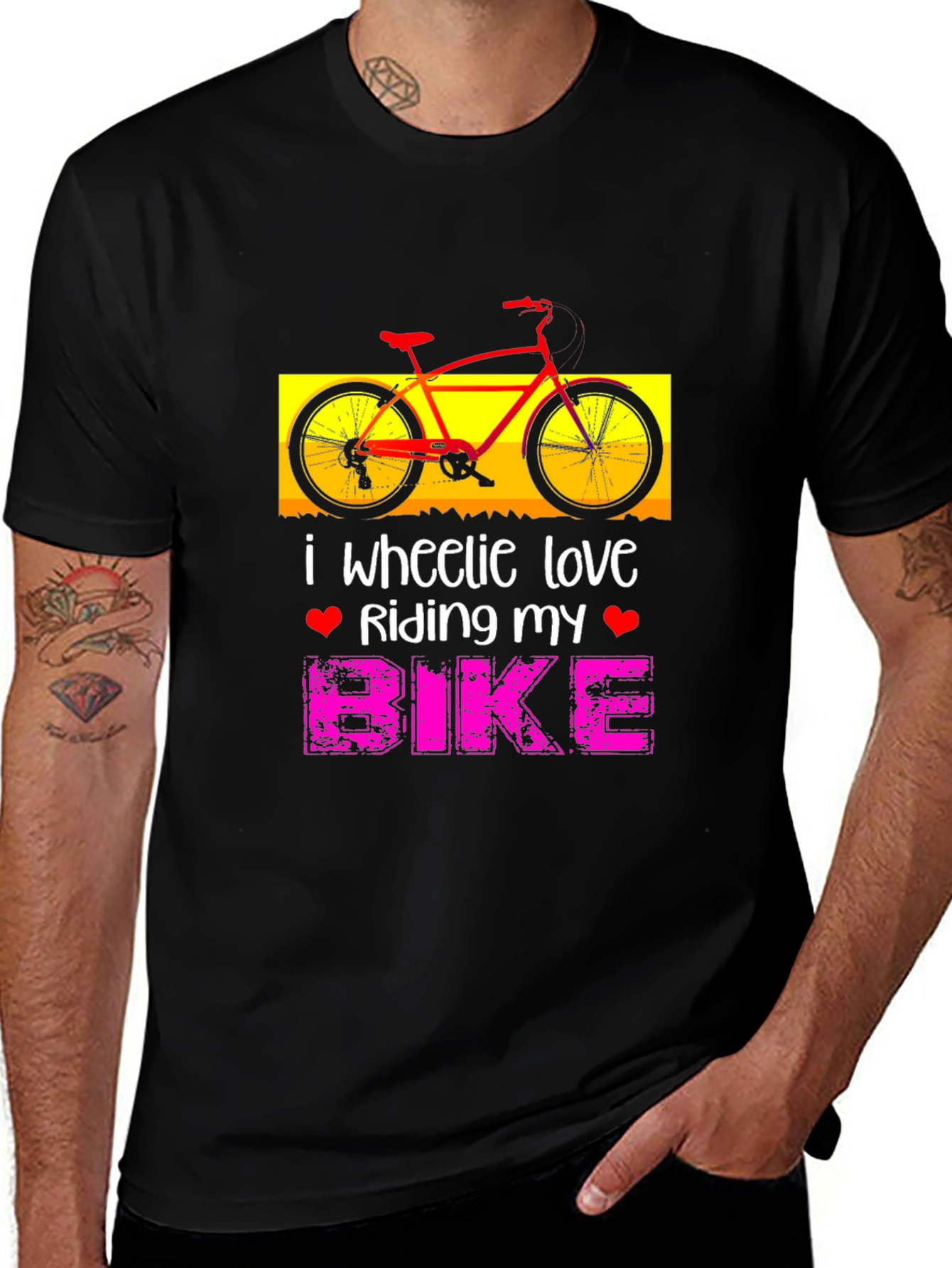 I Wheelie Love Riding My Bike Graphic T-Shirt