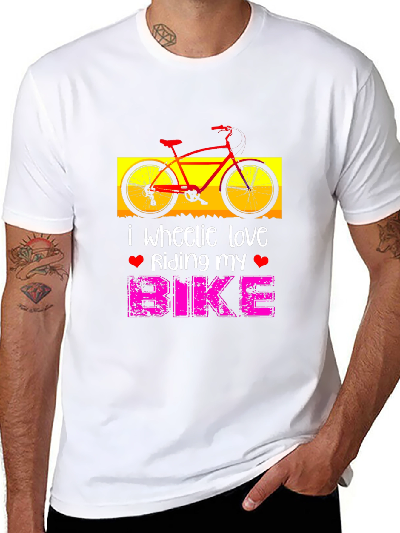 I Wheelie Love Riding My Bike Graphic T-Shirt