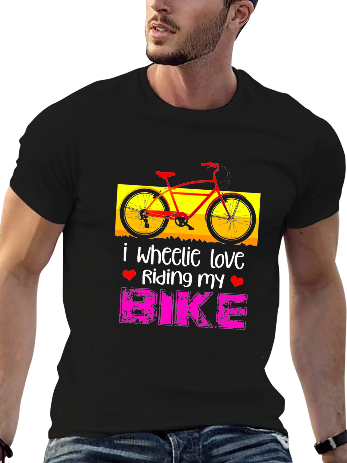 I Wheelie Love Riding My Bike Graphic T-Shirt