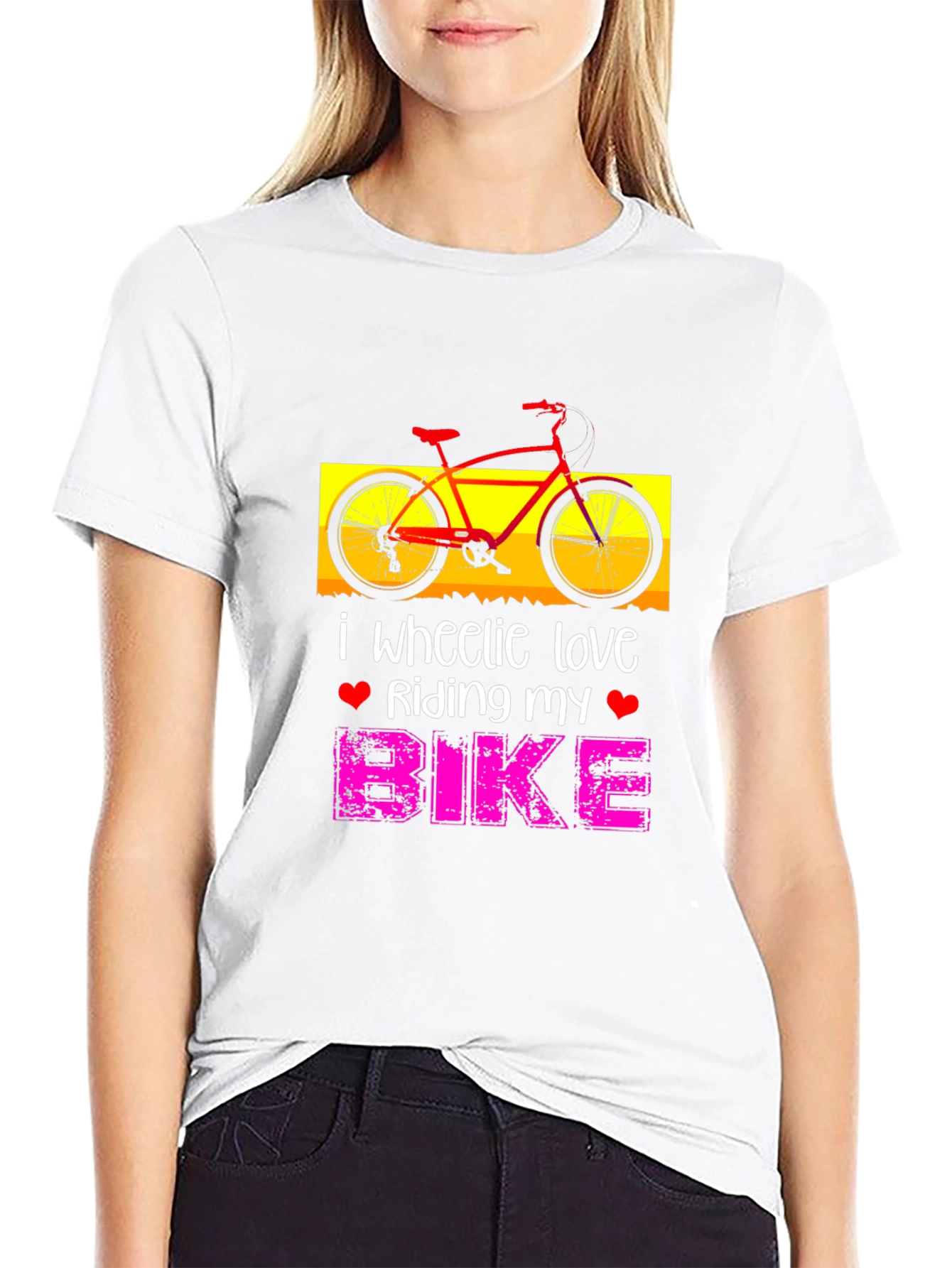 I Wheelie Love Riding My Bike Graphic T-Shirt