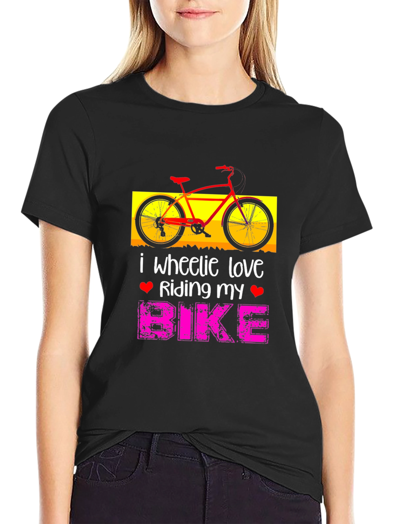 I Wheelie Love Riding My Bike Graphic T-Shirt