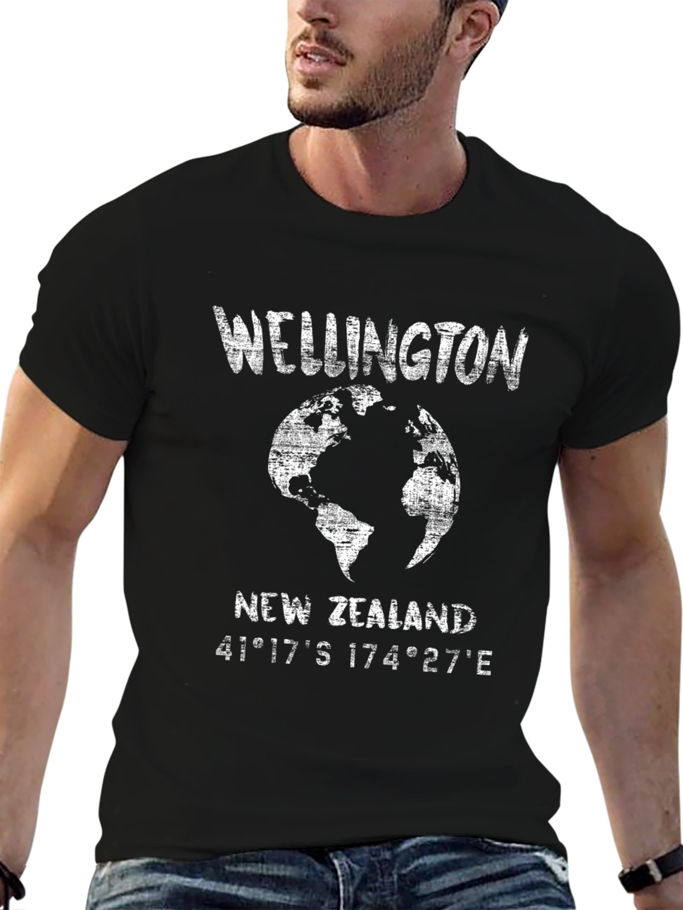 Wellington New Zealand Globe Graphic Tee