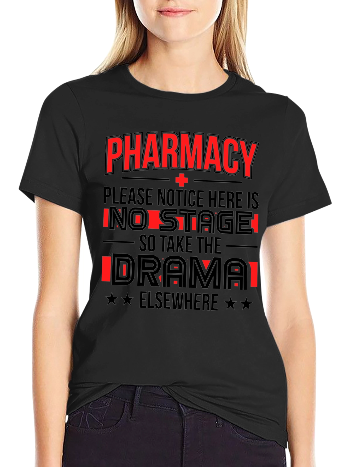 Pharmacy No Drama T-Shirt Funny Pharmacist Tee