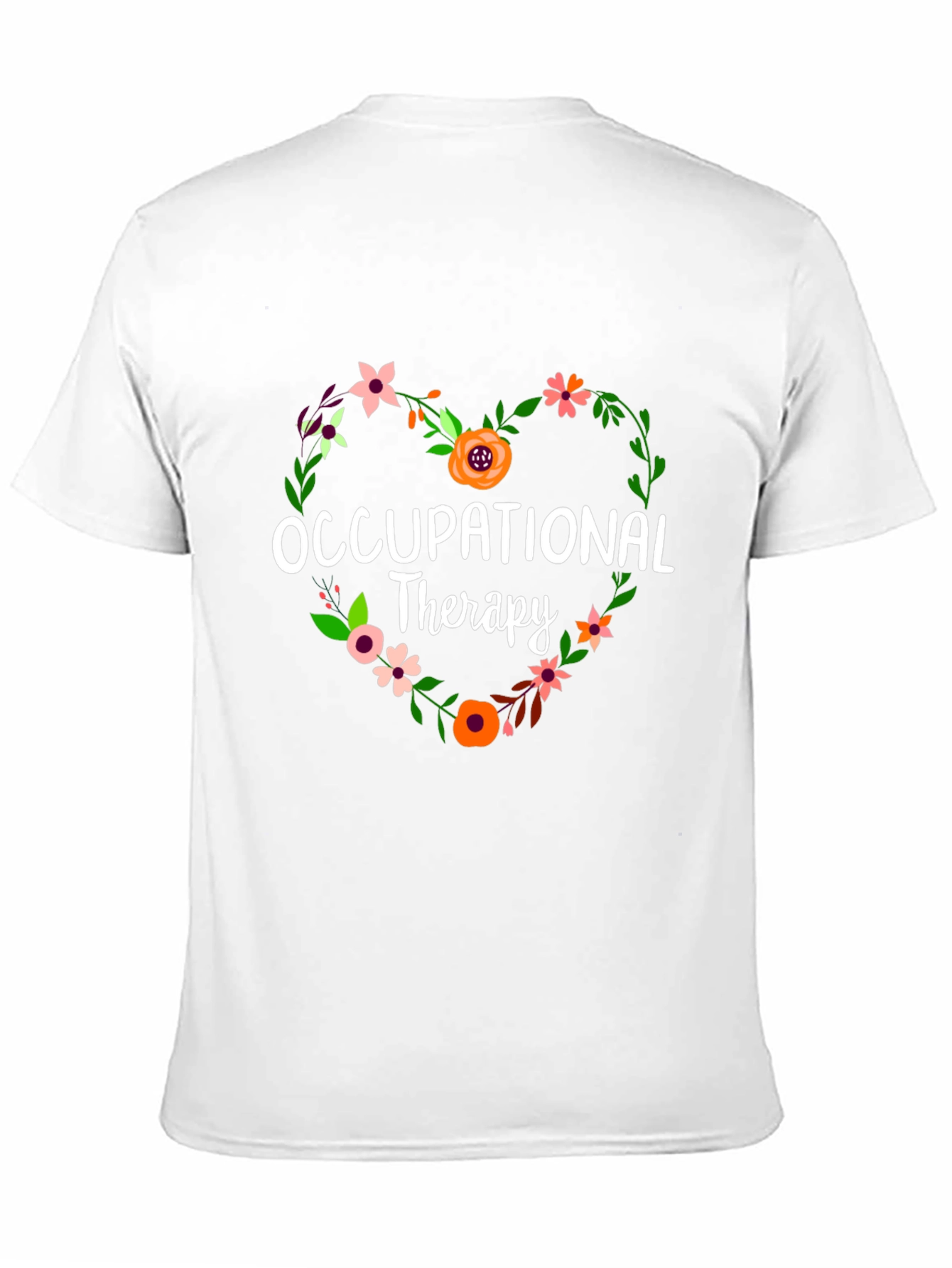 Occupational Therapy Floral Heart T-Shirt