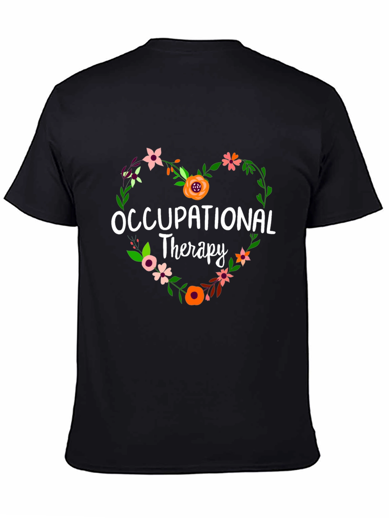 Occupational Therapy Floral Heart T-Shirt