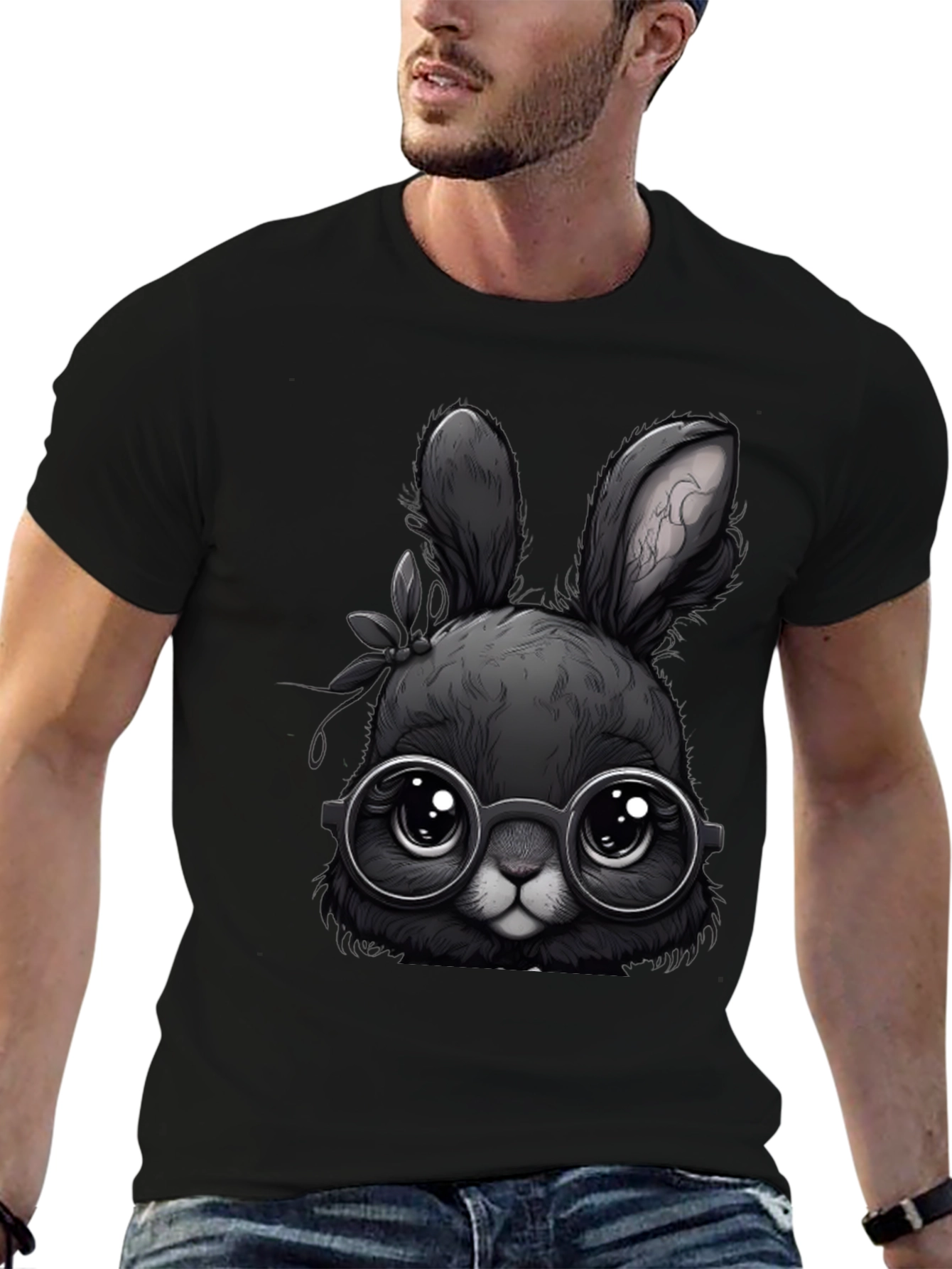 Cute Bunny with Glasses T-Shirt