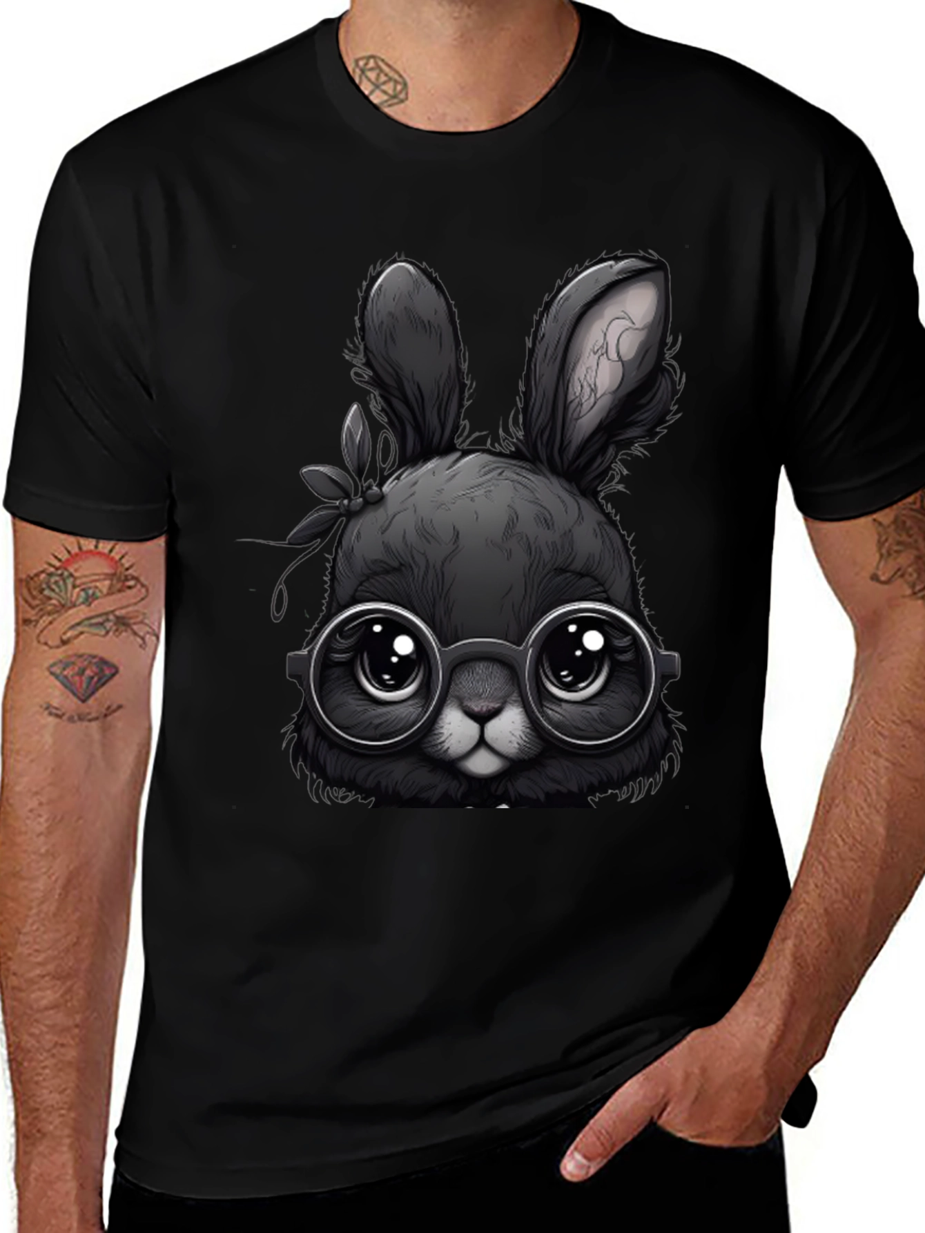 Cute Bunny with Glasses T-Shirt