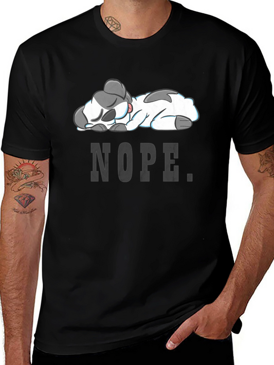 Nope Lazy Cow Graphic Tee - Soft Cotton Blend