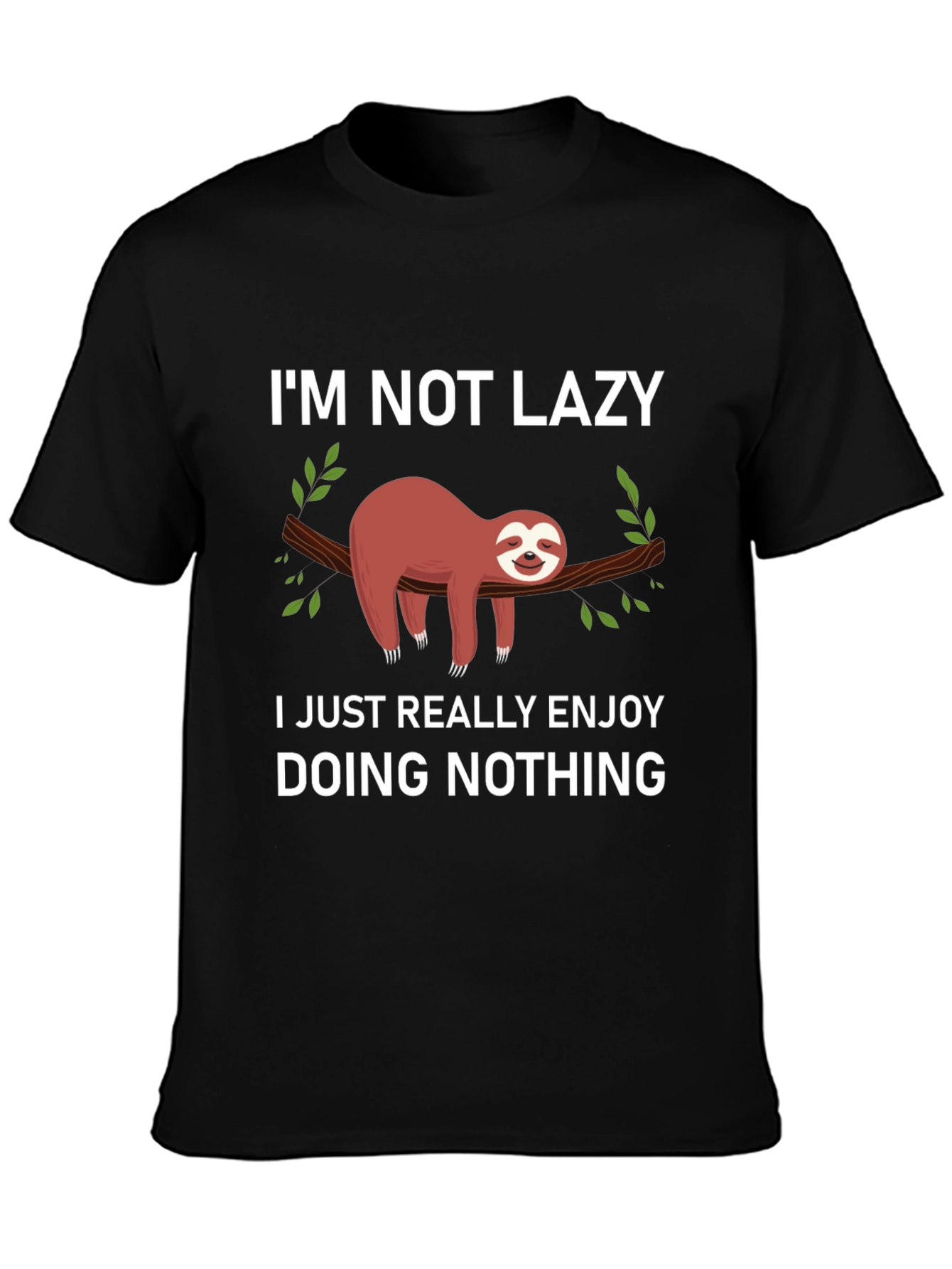 Lazy Sloth T-Shirt - Funny Graphic Tee