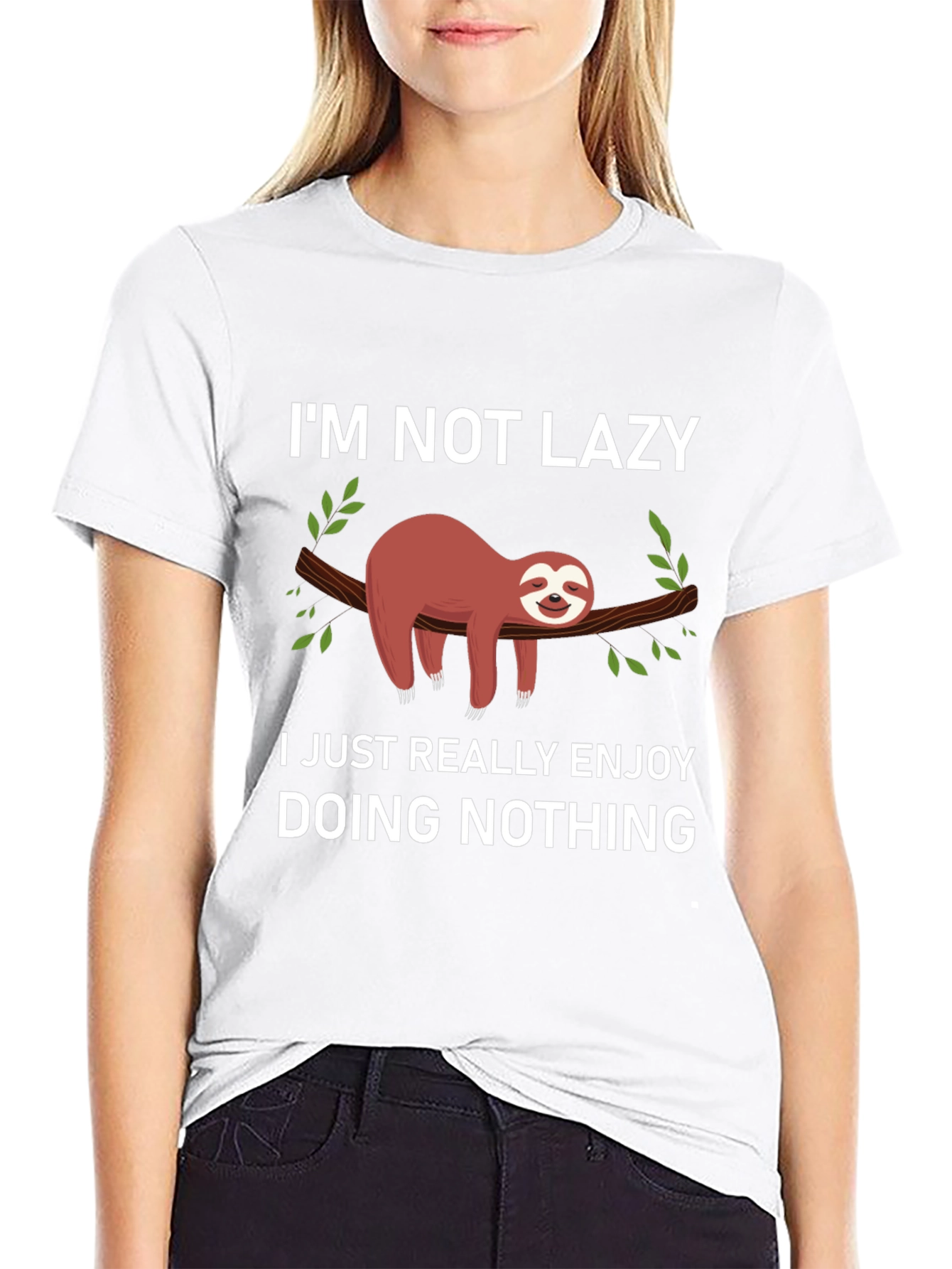 Lazy Sloth T-Shirt - Funny Graphic Tee