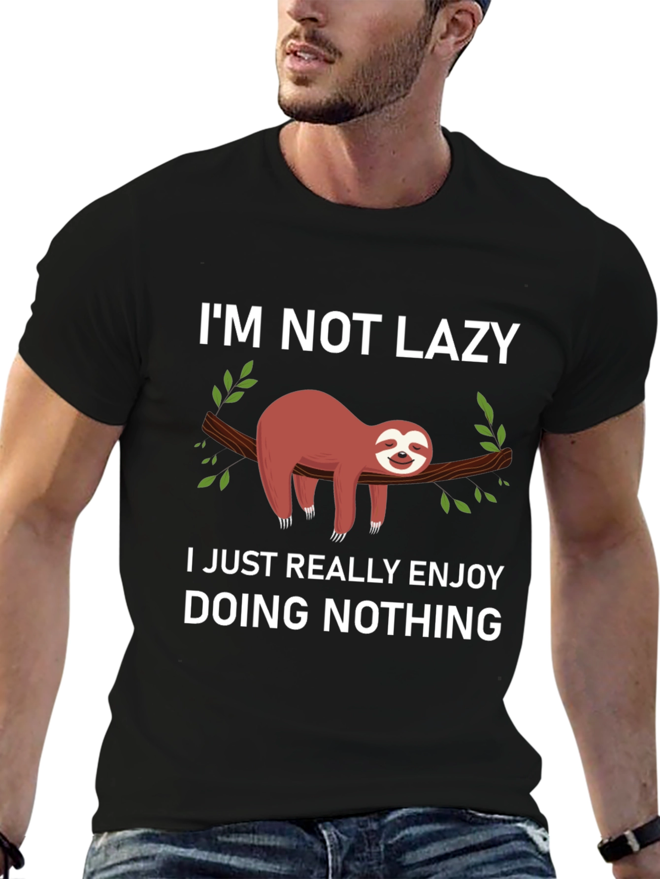 Lazy Sloth T-Shirt - Funny Graphic Tee