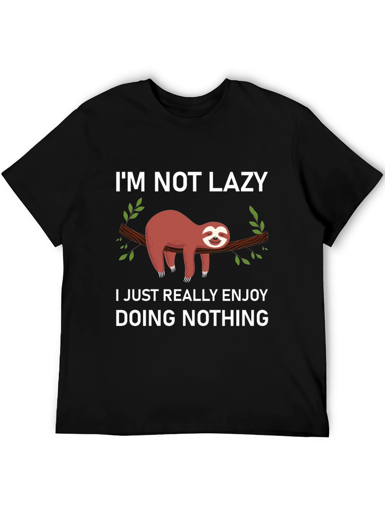 Lazy Sloth T-Shirt - Funny Graphic Tee
