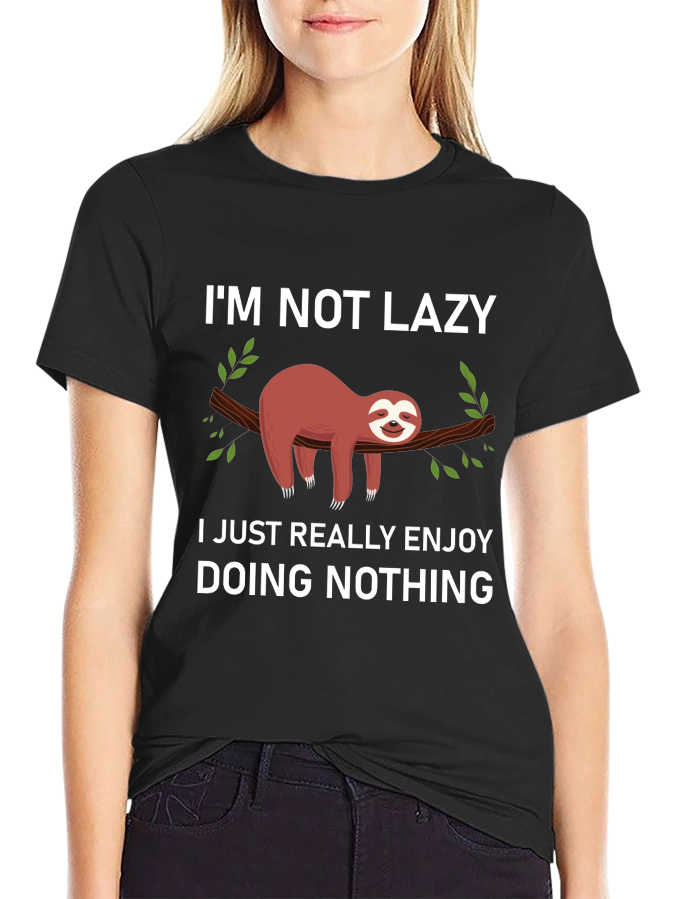 Lazy Sloth T-Shirt - Funny Graphic Tee