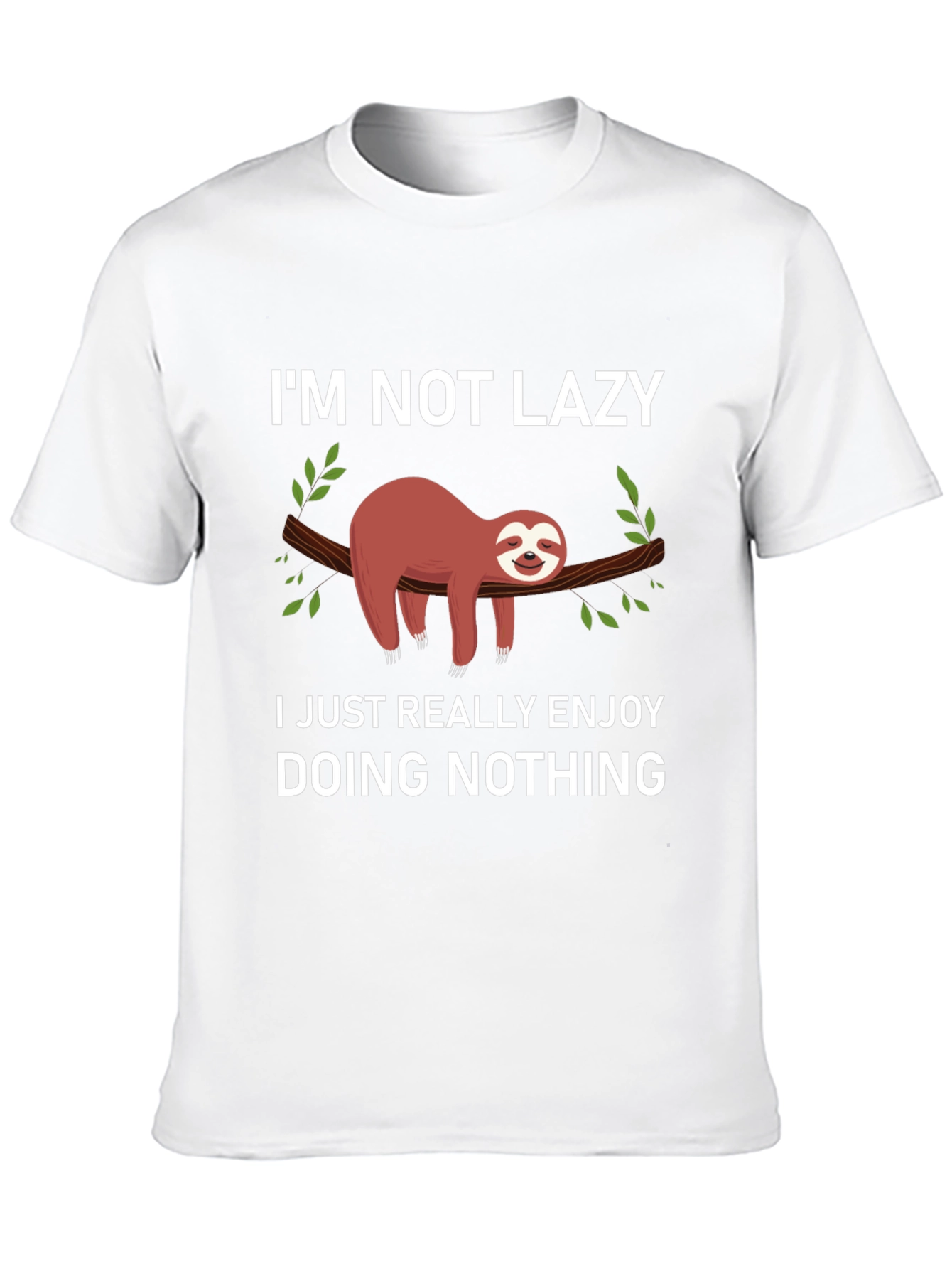 Lazy Sloth T-Shirt - Funny Graphic Tee