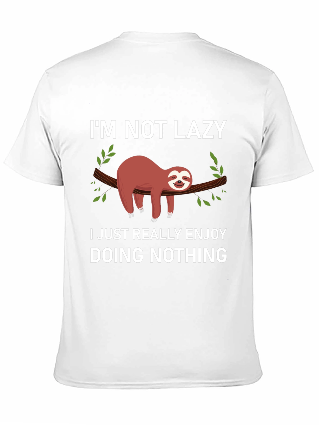 Lazy Sloth T-Shirt - Funny Graphic Tee