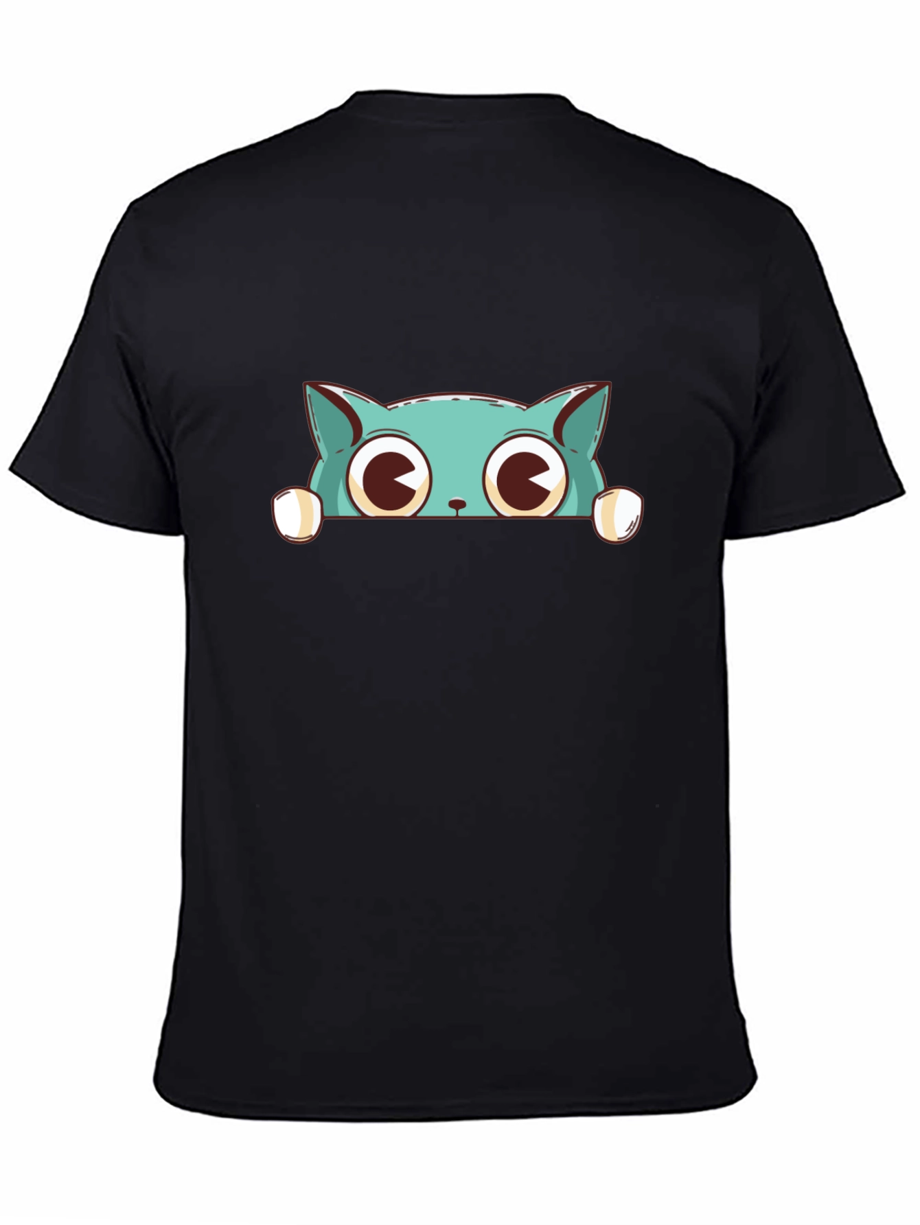 Cute Cat Graphic Print T-Shirt