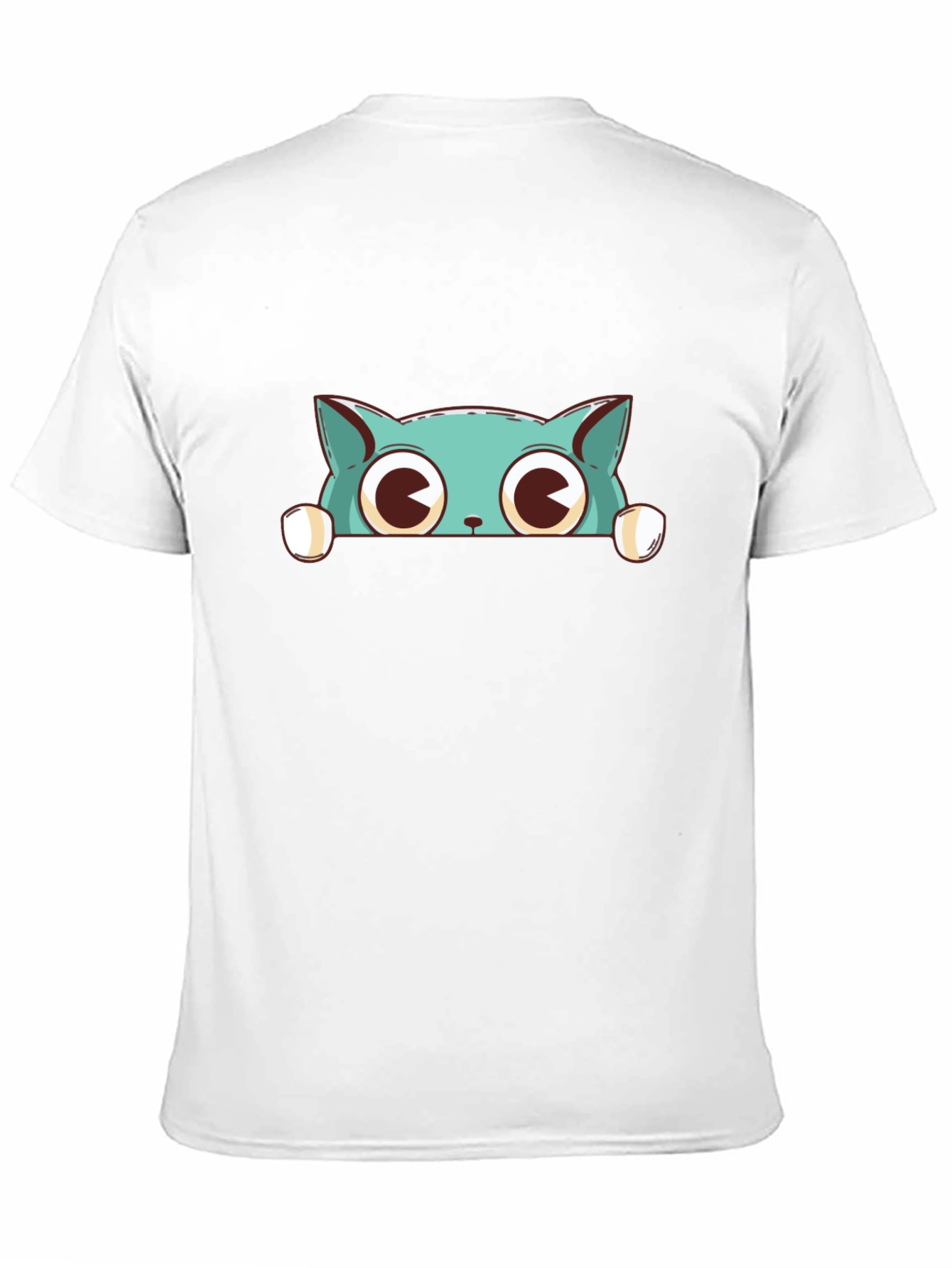Cute Cat Graphic Print T-Shirt
