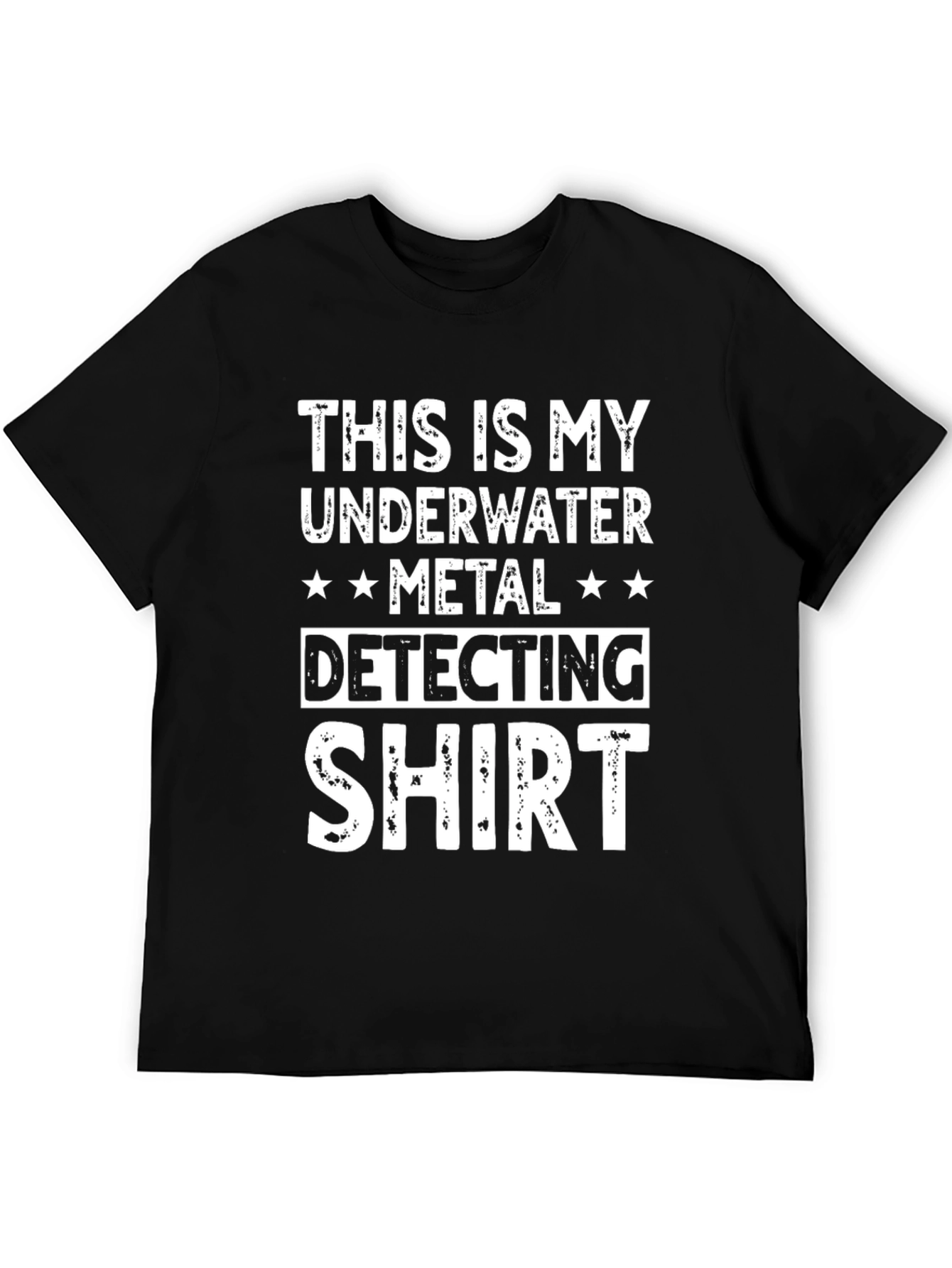 Underwater Metal Detecting Shirt - Black Graphic Tee