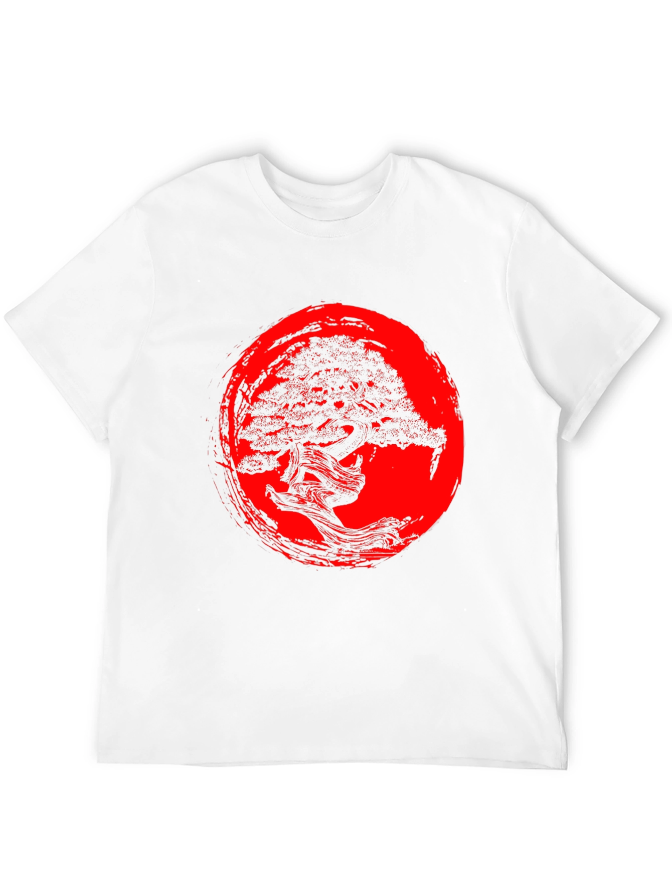 Bonsai Tree Graphic T-Shirt - Zen Style Black Tee