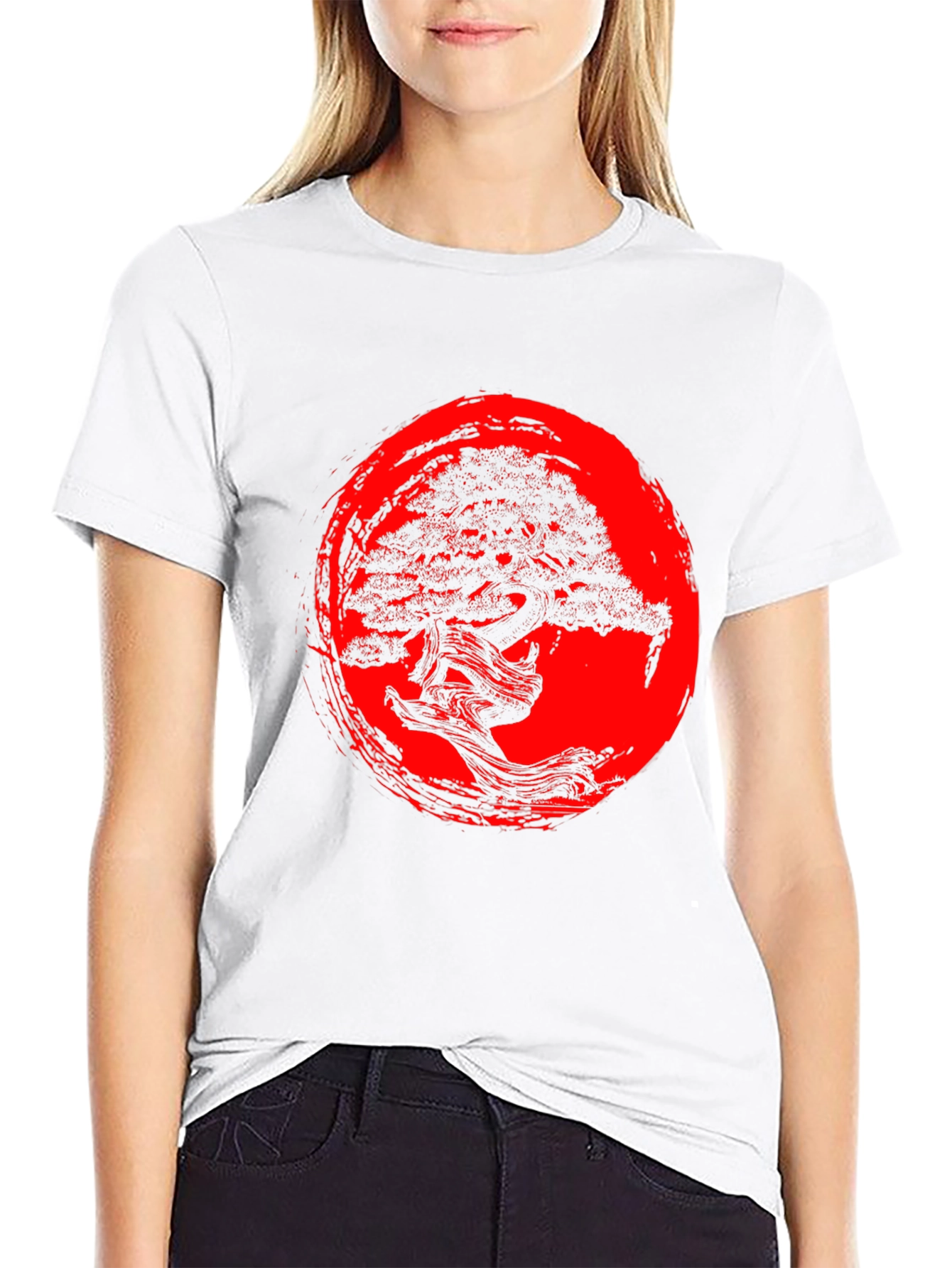 Bonsai Tree Graphic T-Shirt - Zen Style Black Tee