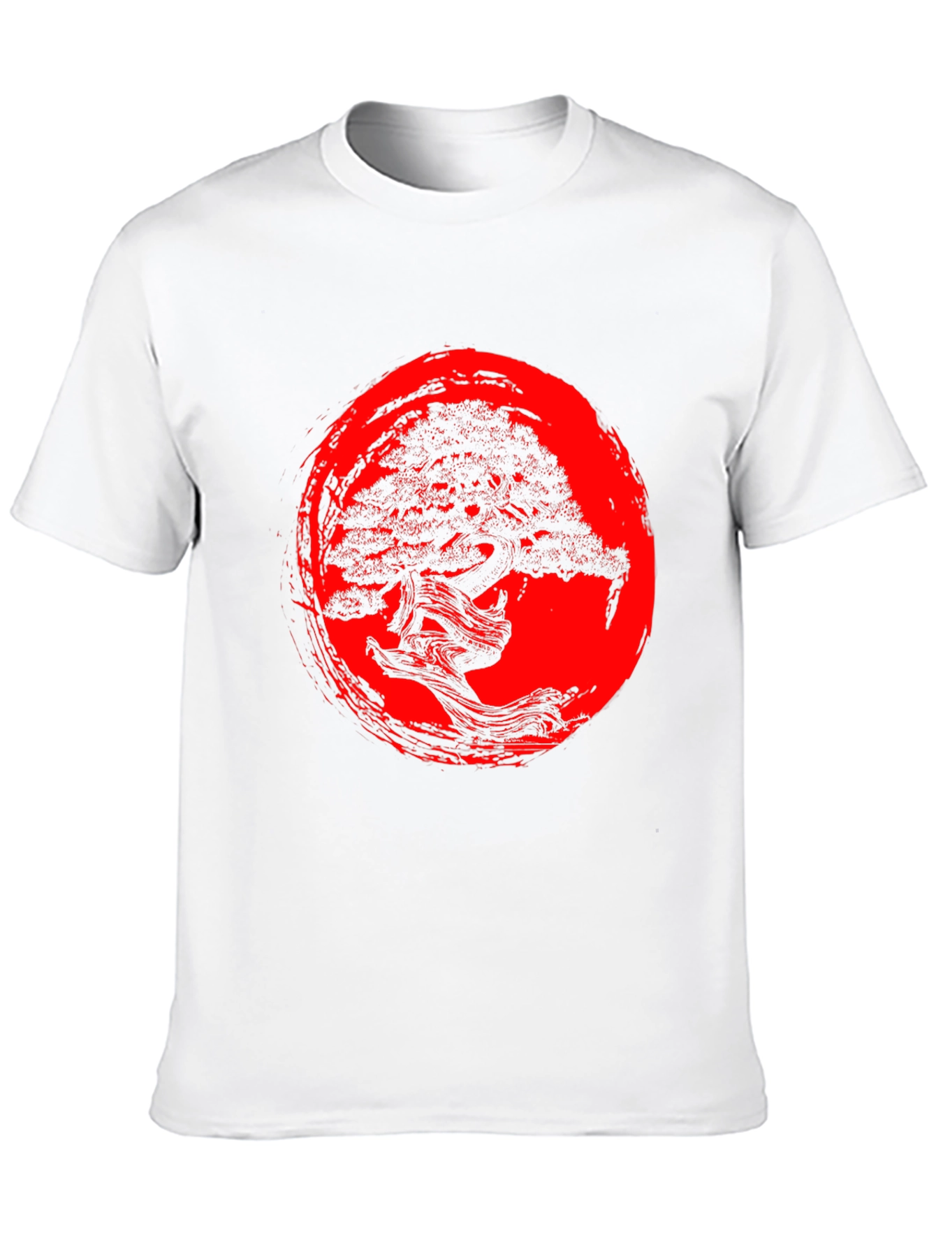 Bonsai Tree Graphic T-Shirt - Zen Style Black Tee
